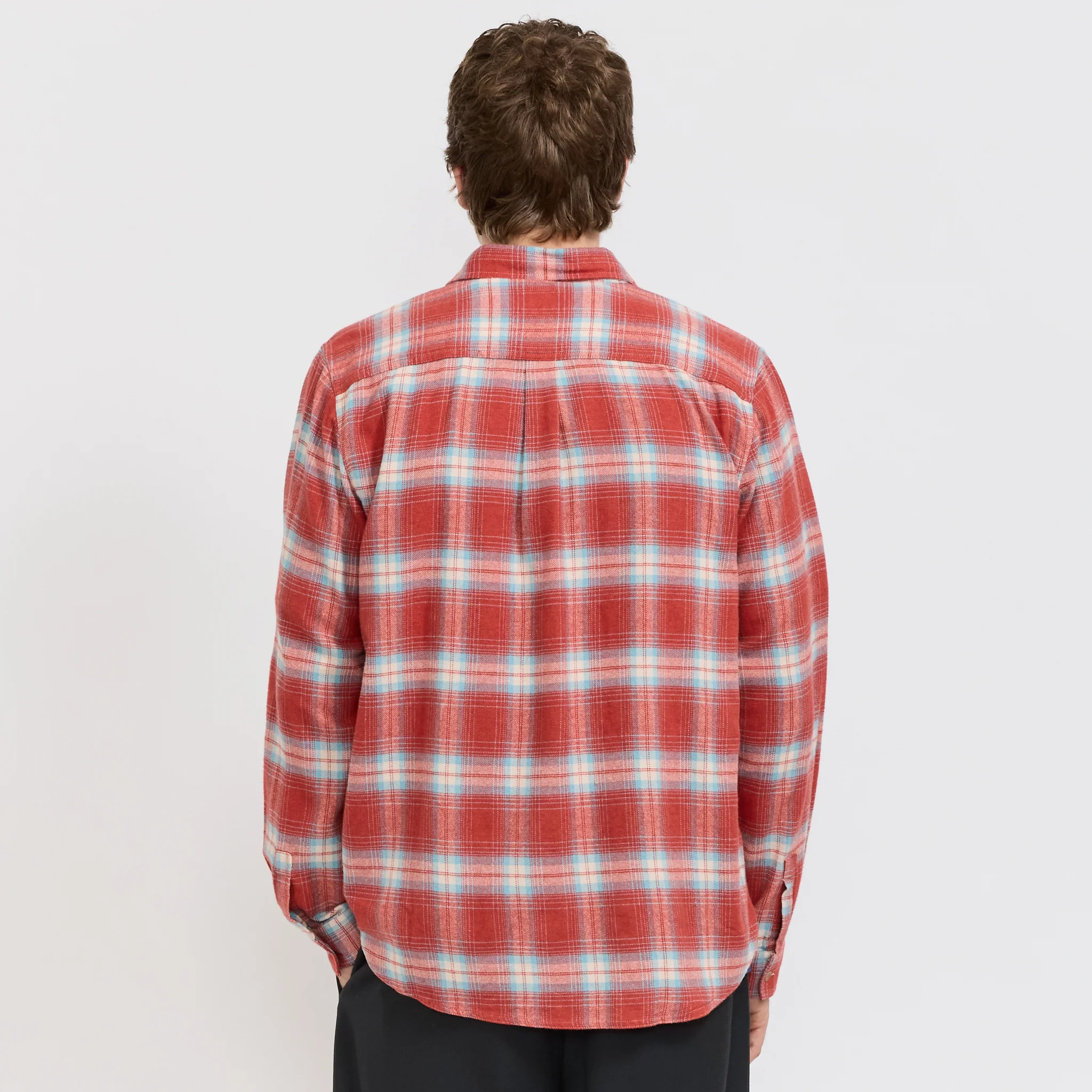 Twin Pocket Flannel Shirt Red Multi - Image 4
