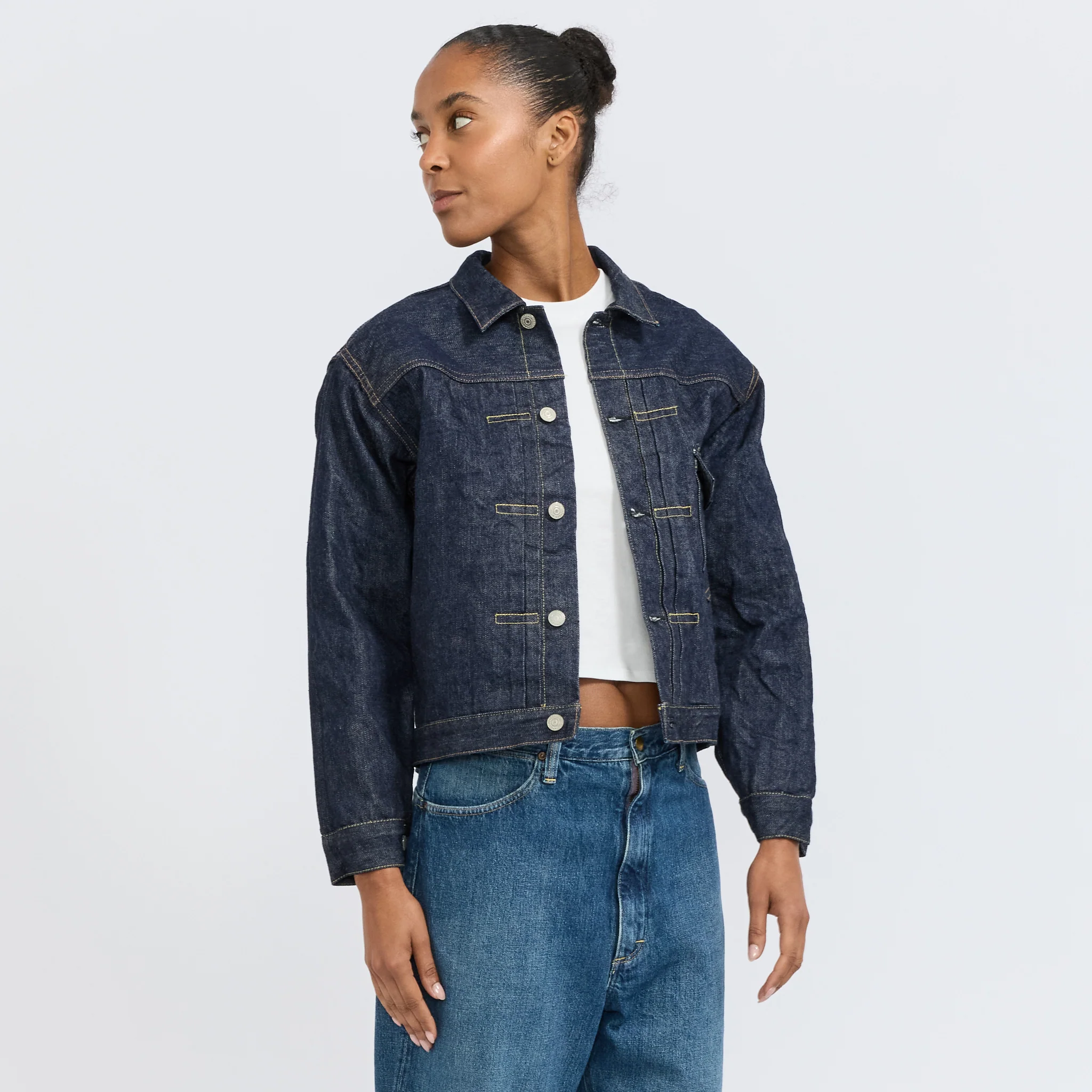 Type 1 40's Pleated Front Jacket One Wash Womens - Image 10