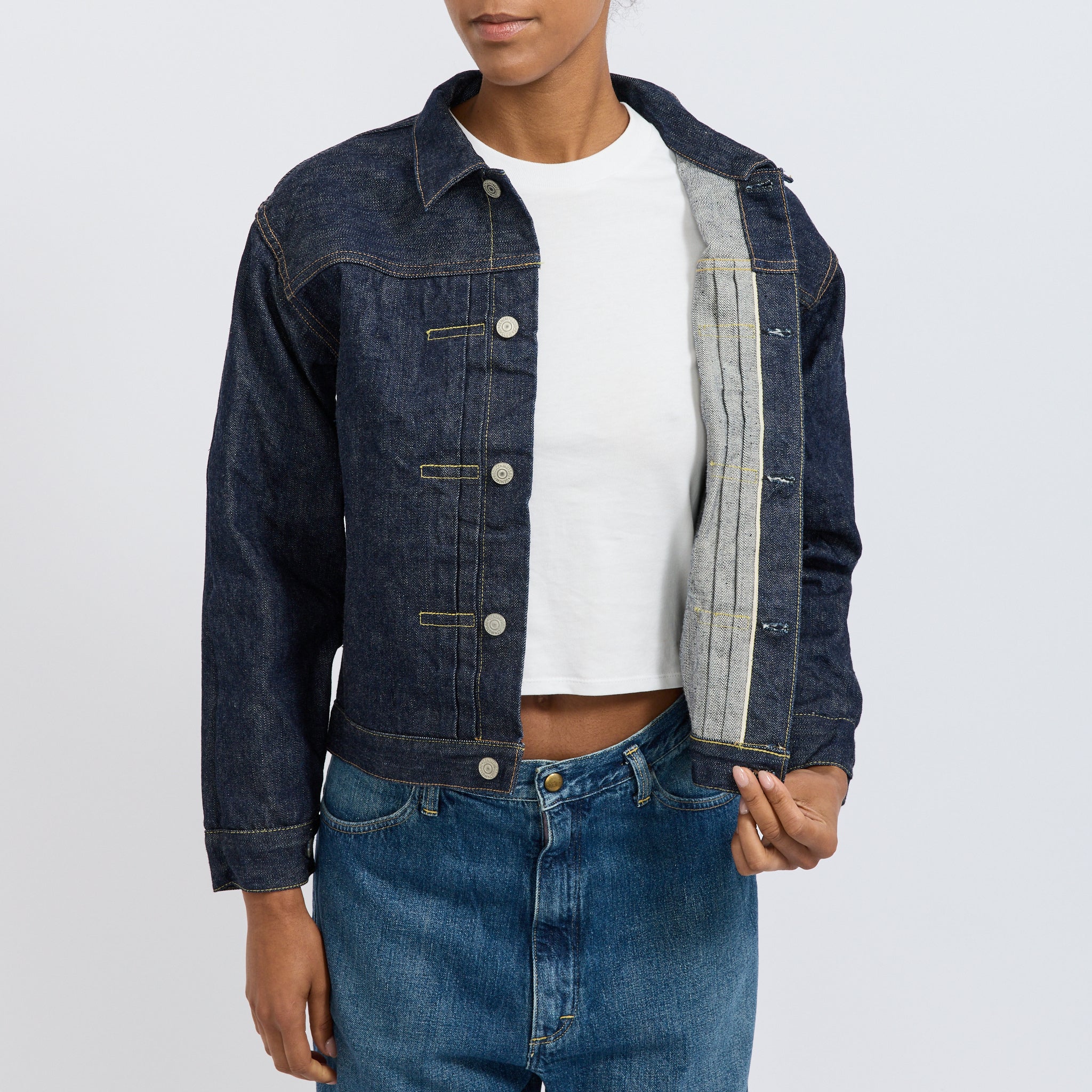 Type 1 40's Pleated Front Jacket One Wash Womens - Image 8
