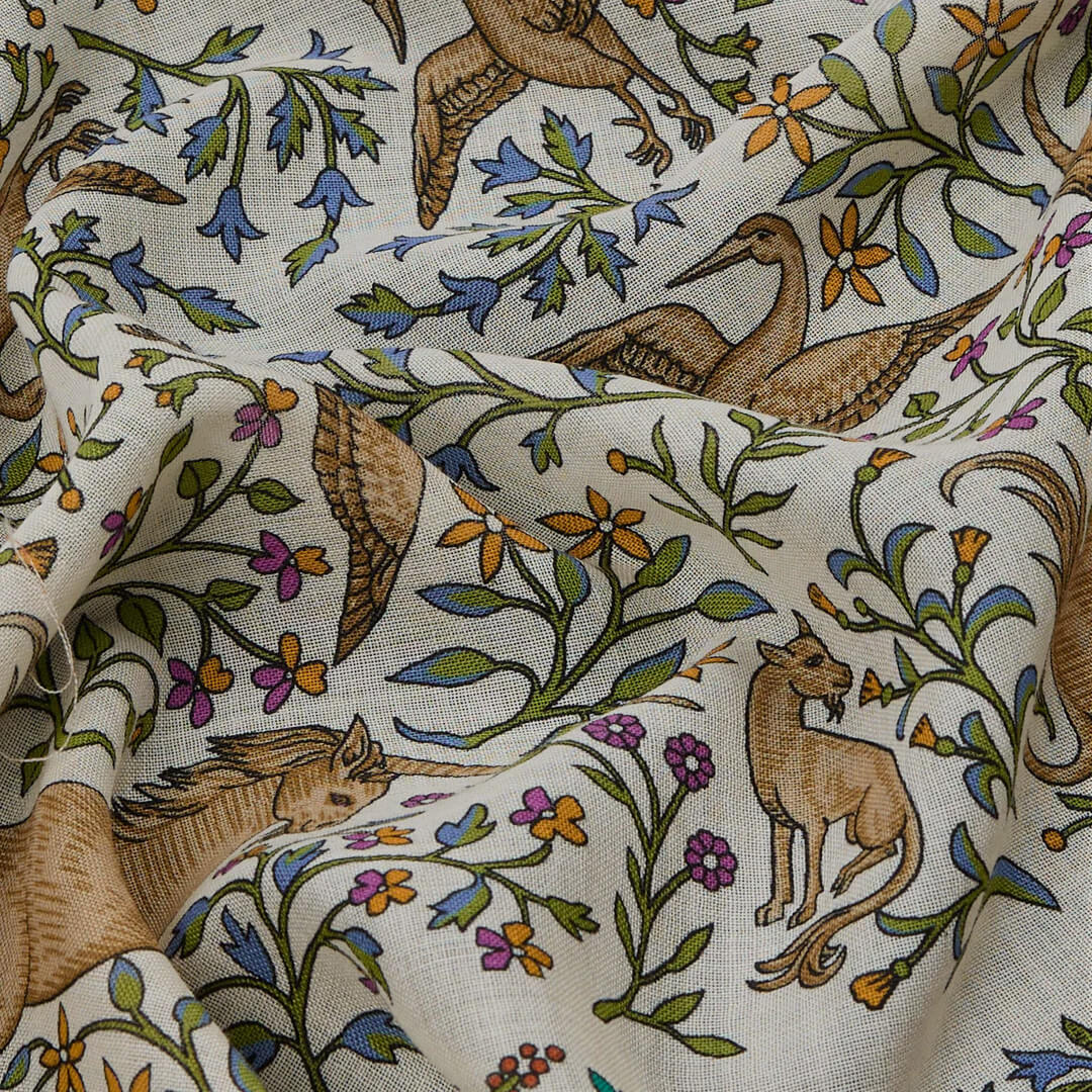 Unicorn Print Bandana Ecru - Image 2
