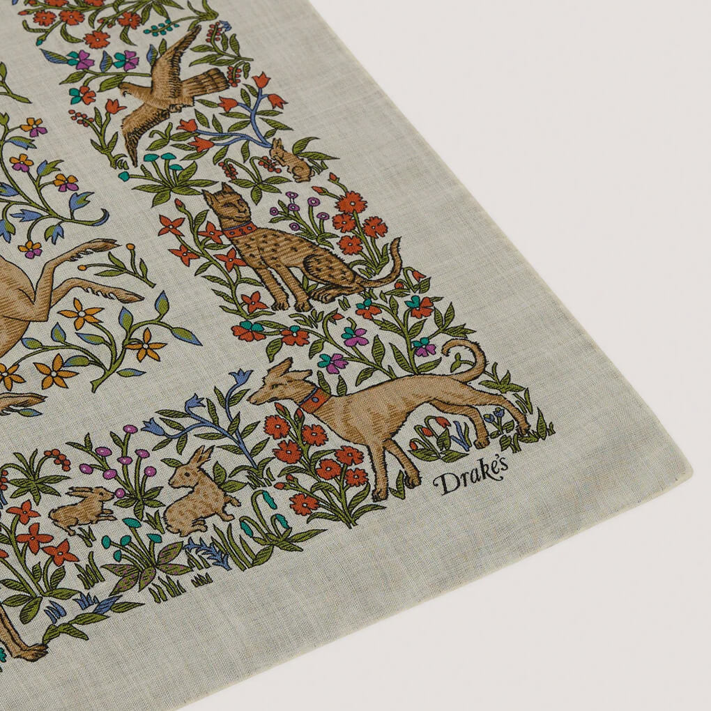 Unicorn Print Bandana Ecru - Image 3