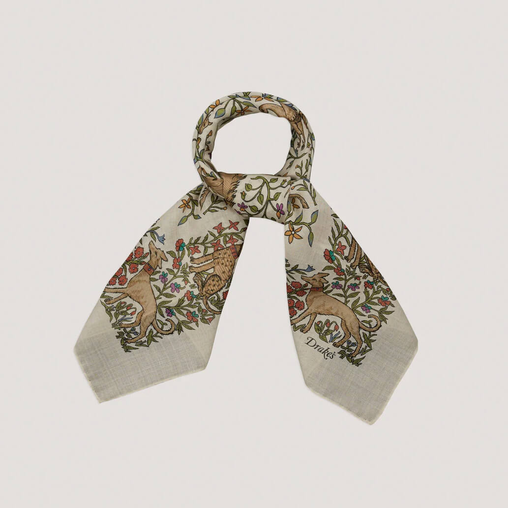Unicorn Print Bandana Ecru - Image 4