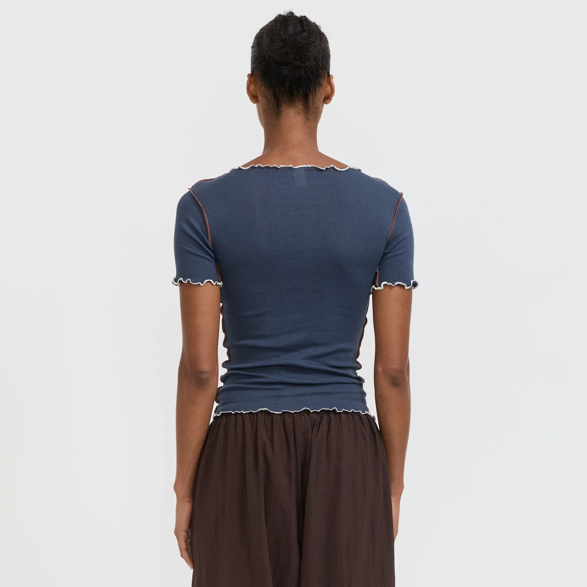 Vein Tee Shirt Preston Blue - Image 4