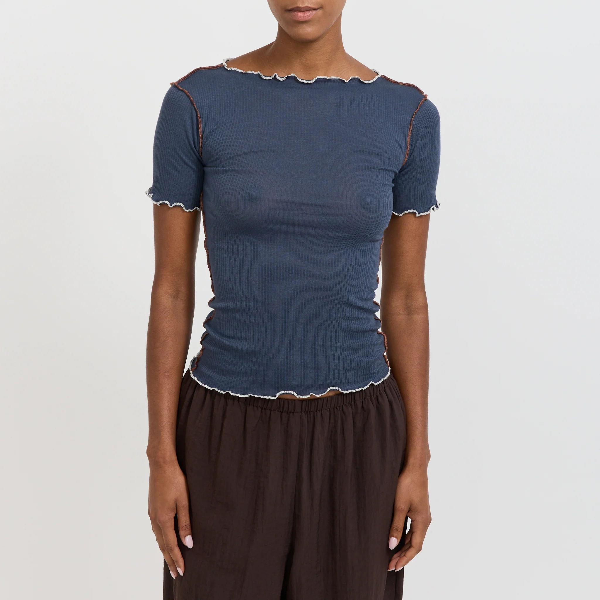 Vein Tee Shirt Preston Blue - Image 5