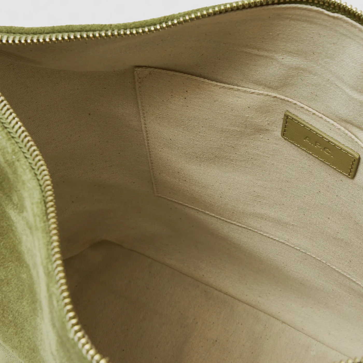 Vera Suede Bag Olive - Image 3