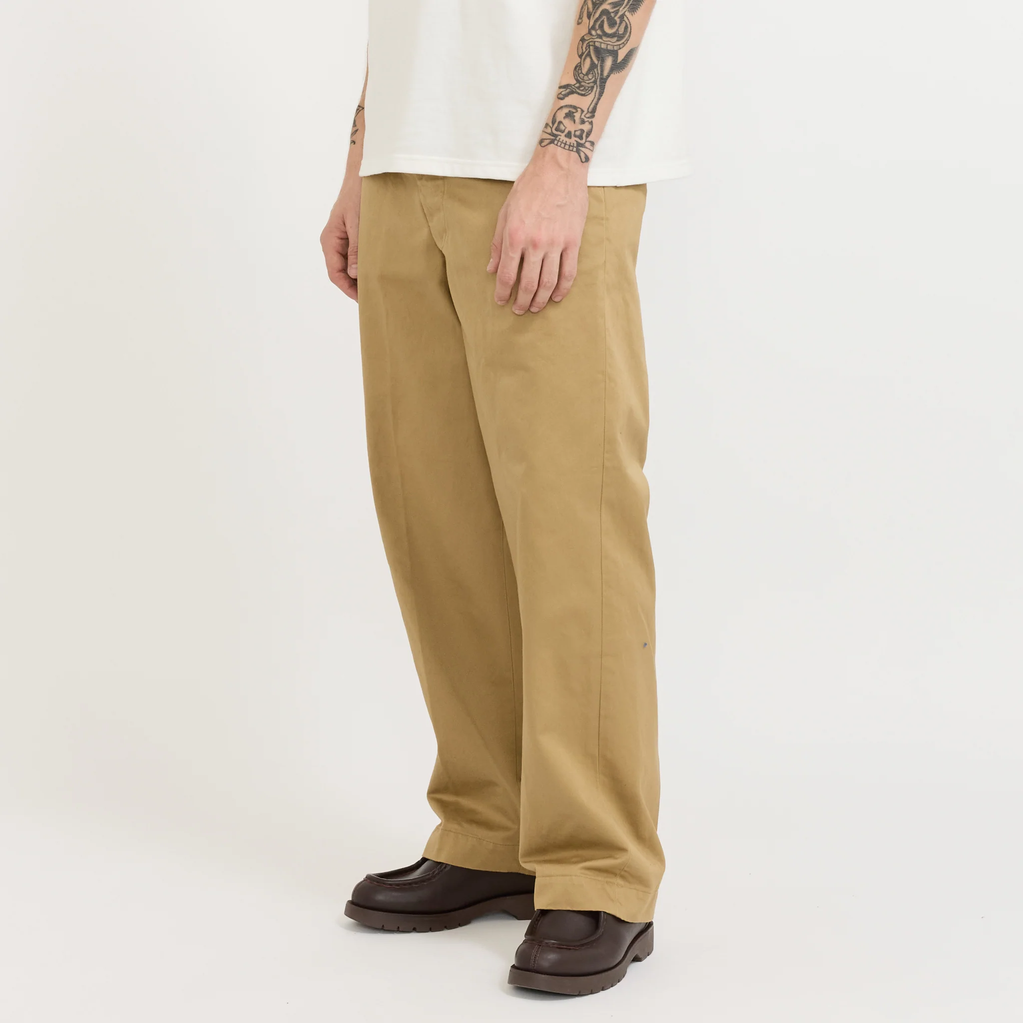 Vintage Fit Army Trouser Dark Khaki - Image 2