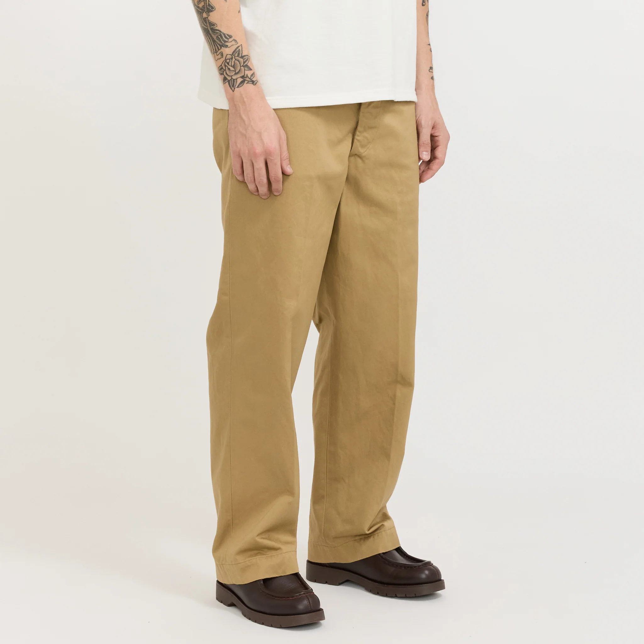 Vintage Fit Army Trouser Dark Khaki - Image 3