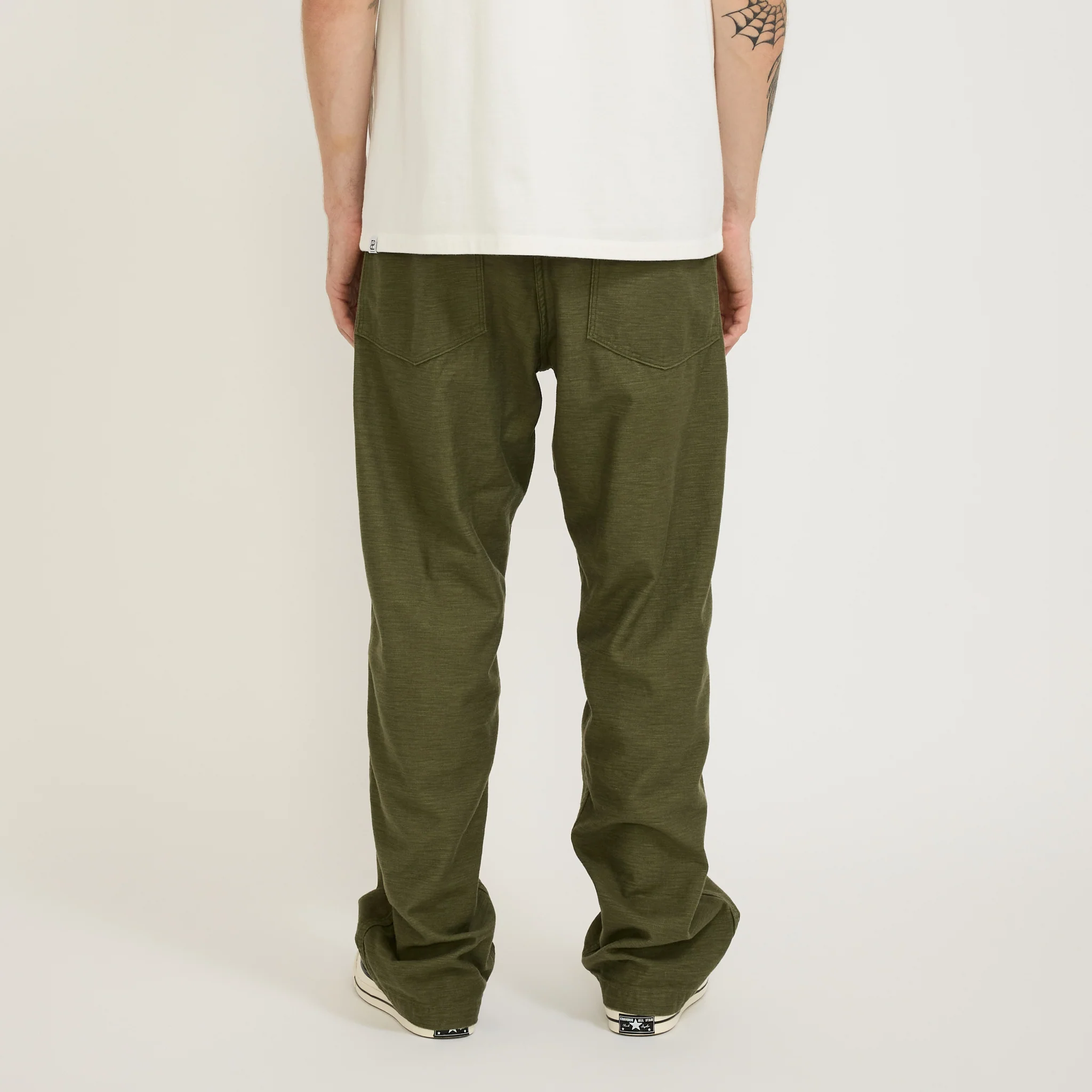 Vintage Fit Fatigue Pants Dark Olive - Image 4