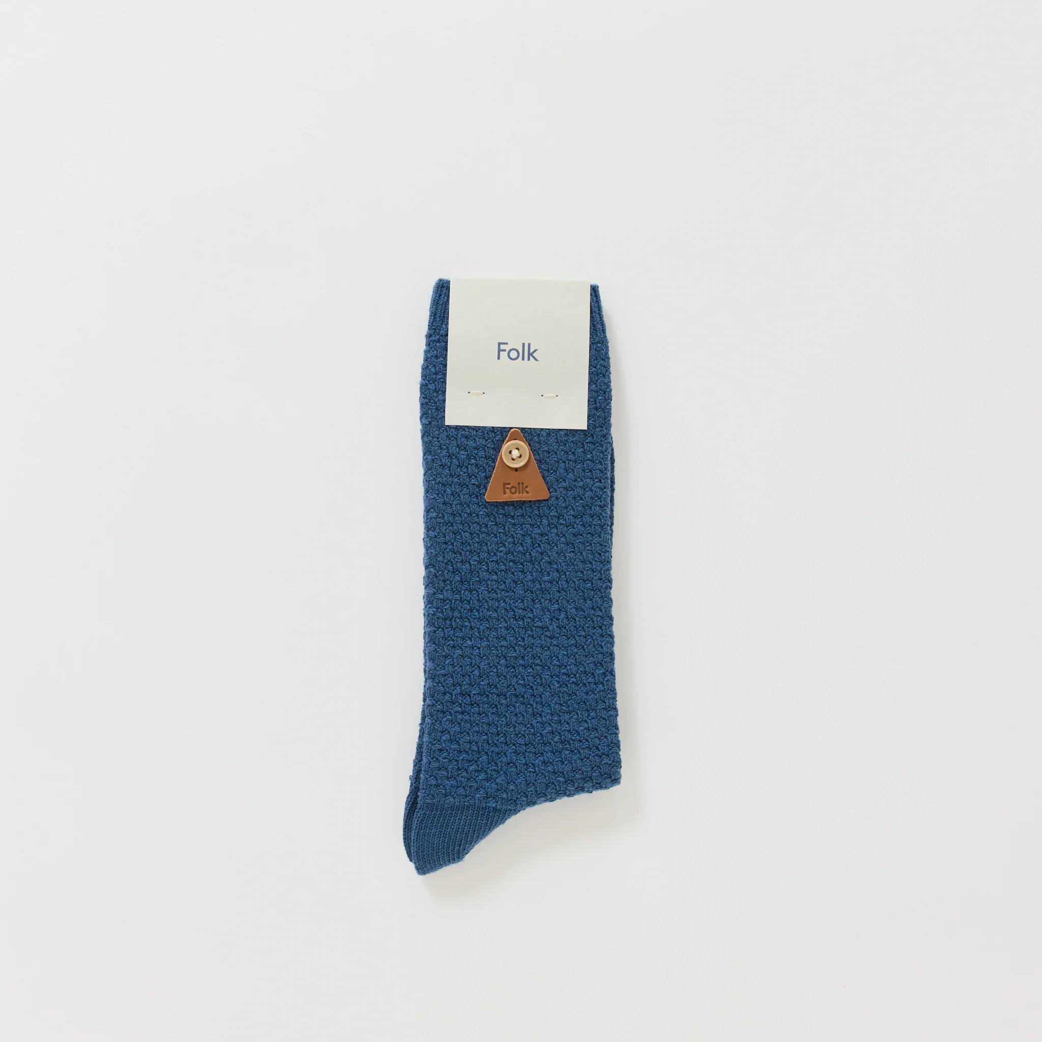 Waffle Sock Indigo - Image 2