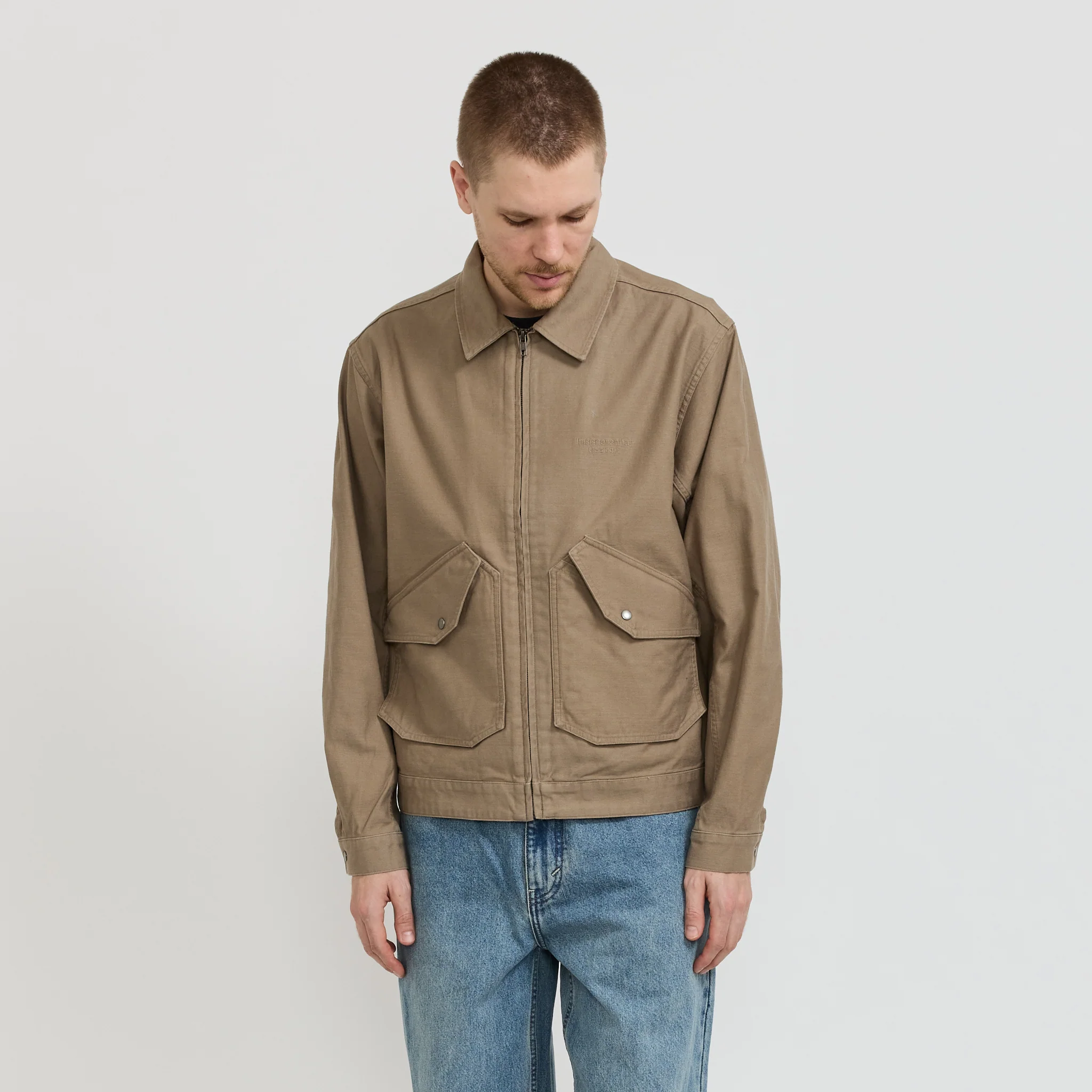Washed Work Jacket Khaki