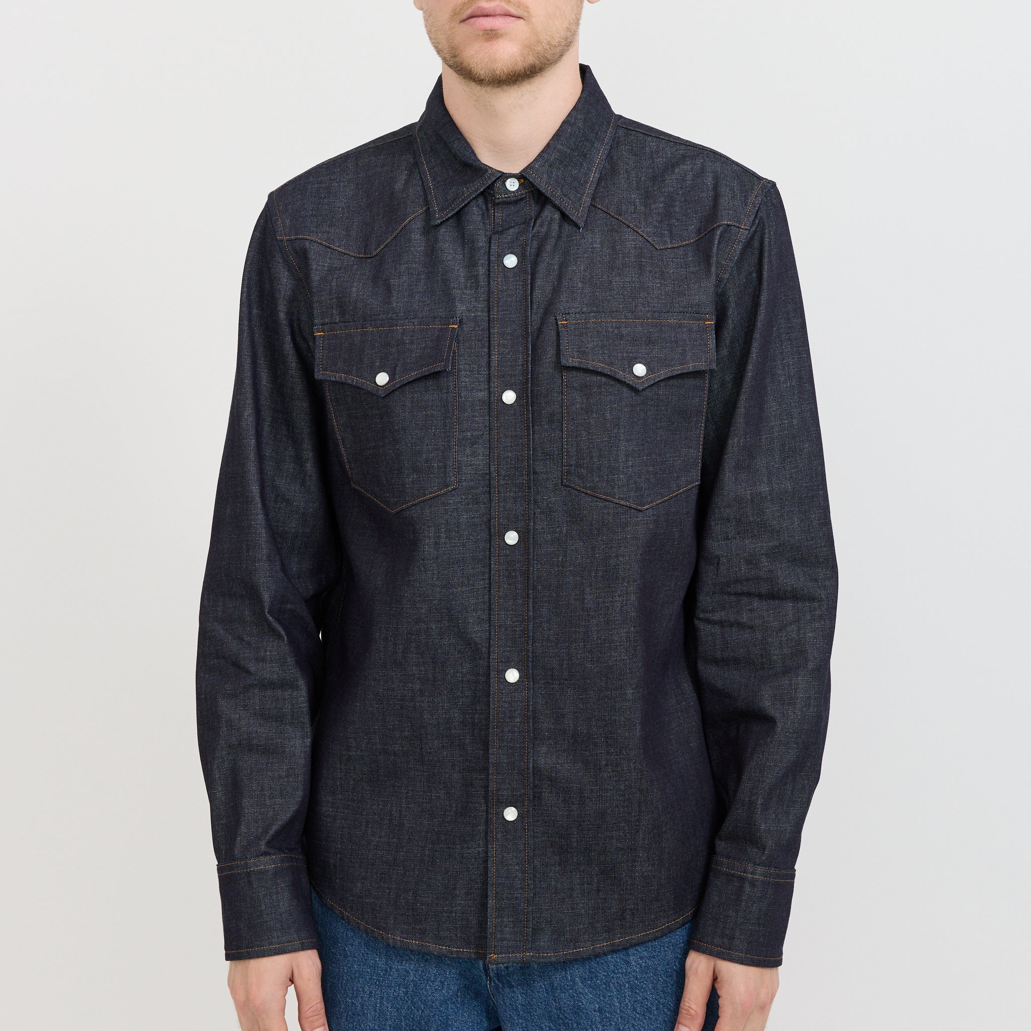 Western Shirt Indigo - Image 5