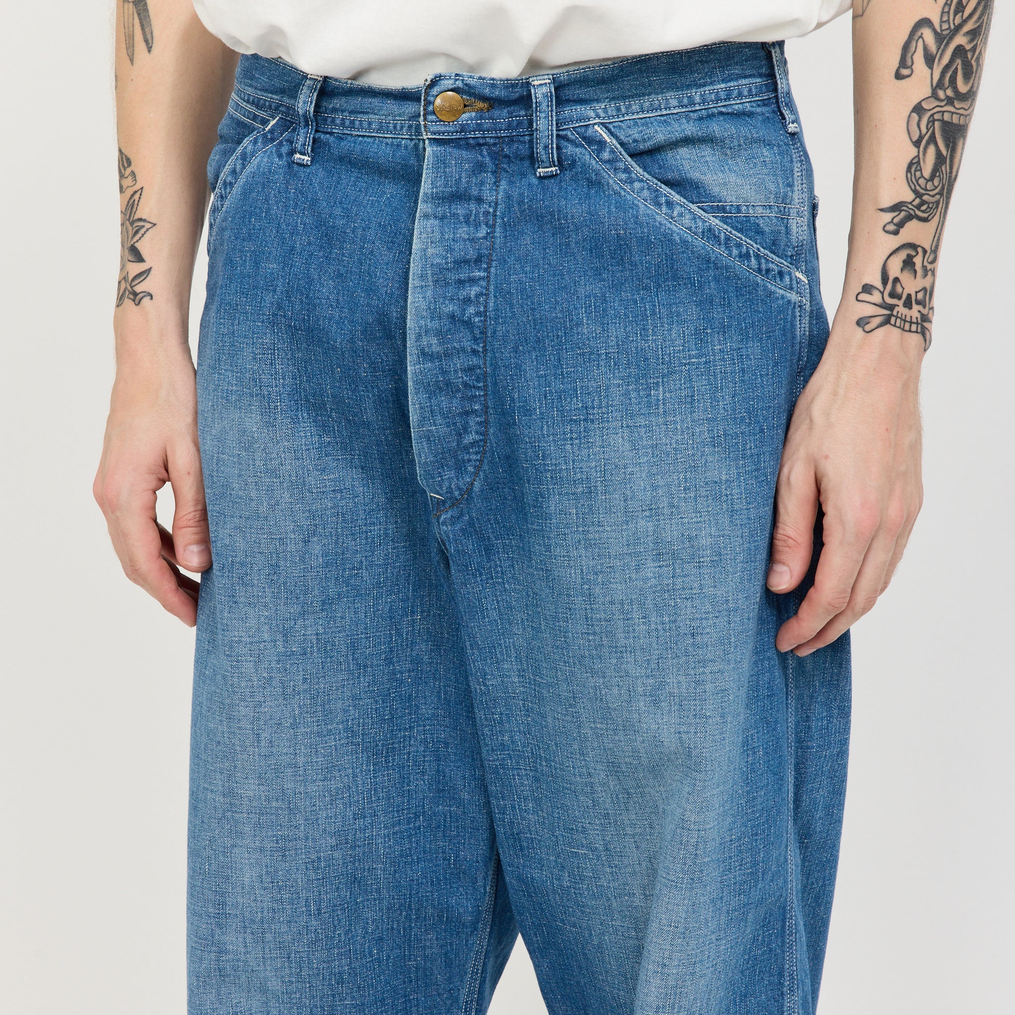 Wide Fit 30's Painter Pants Denim Used - Image 5