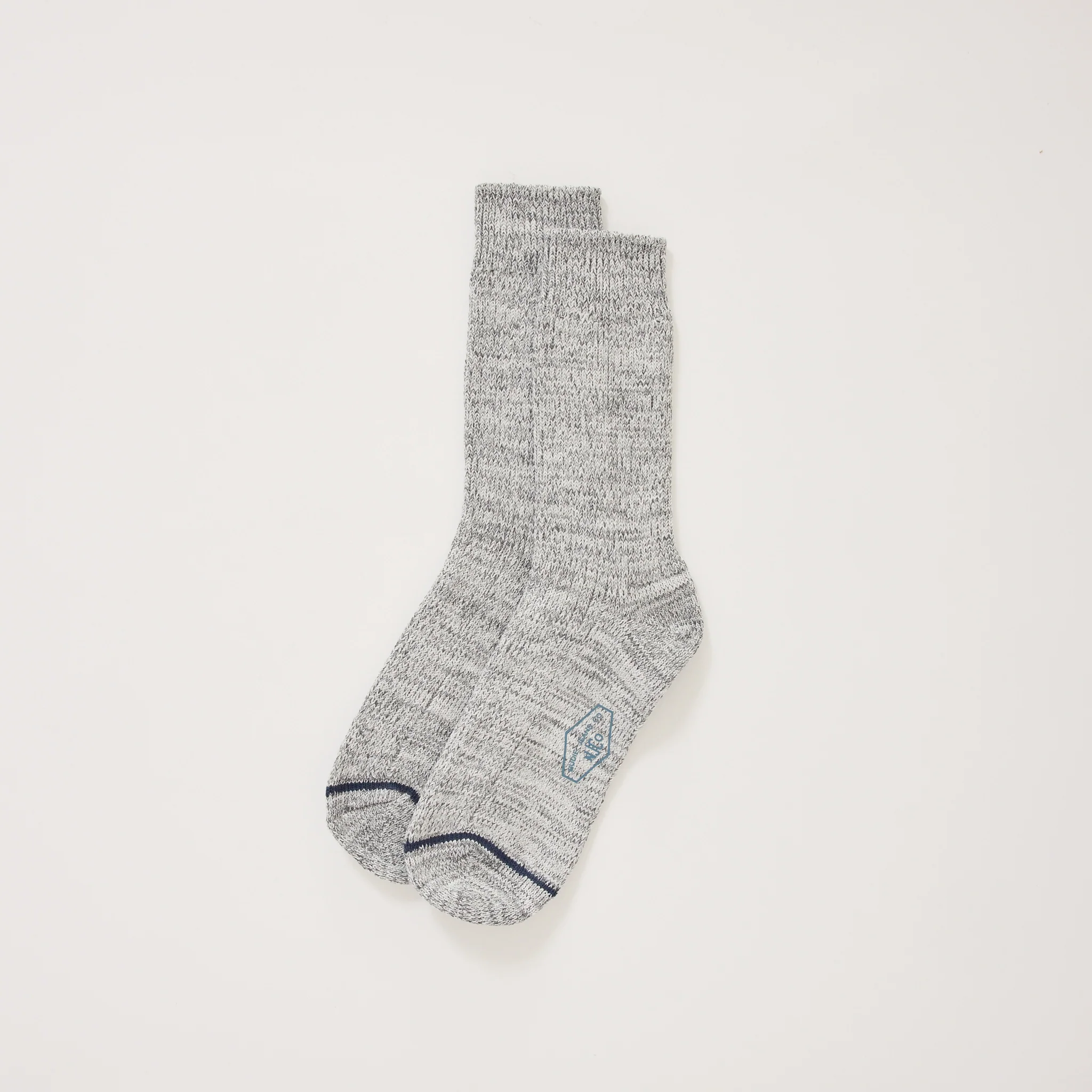 Women Chunky Socks Grey Melange