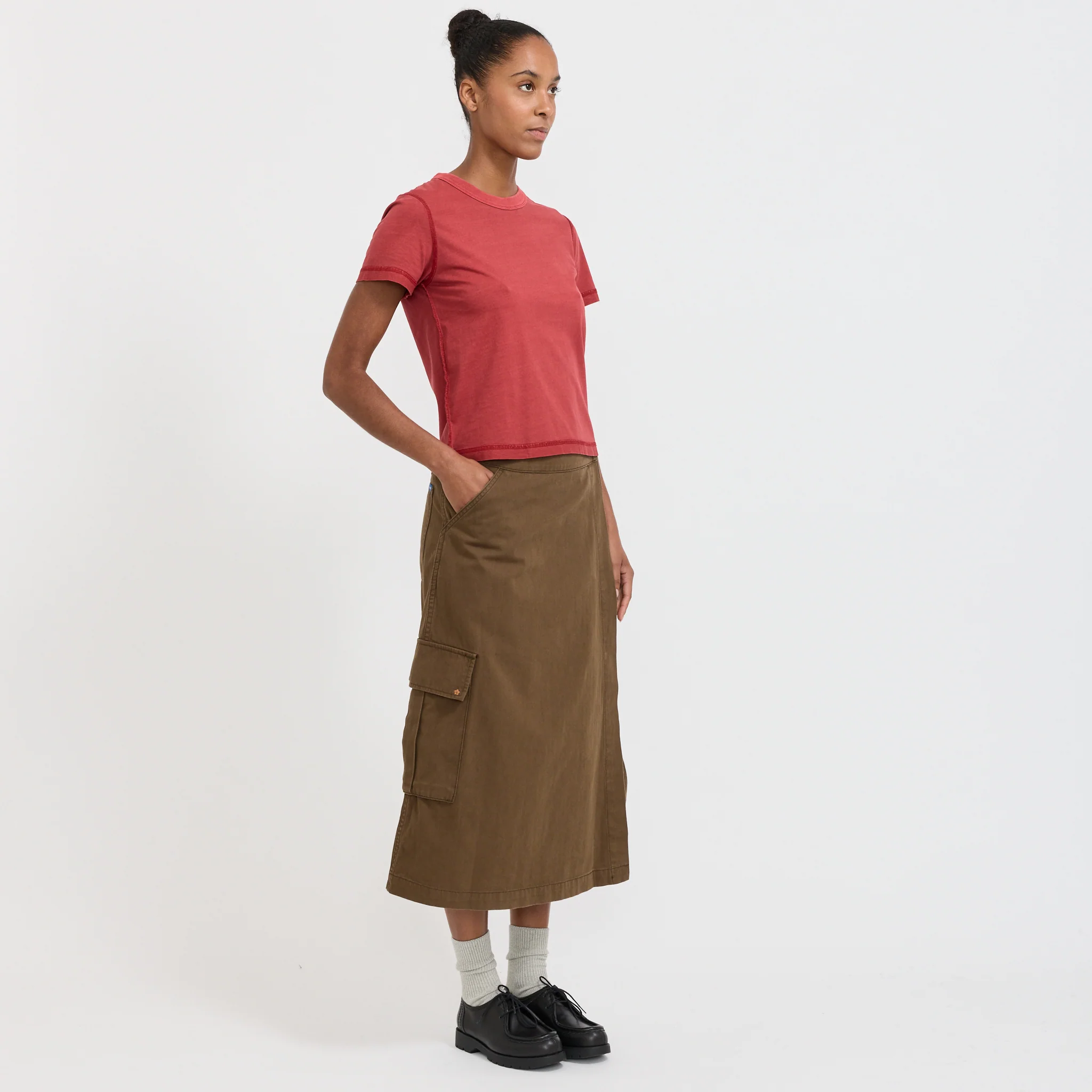 Womens Blind Tee Red - Image 2