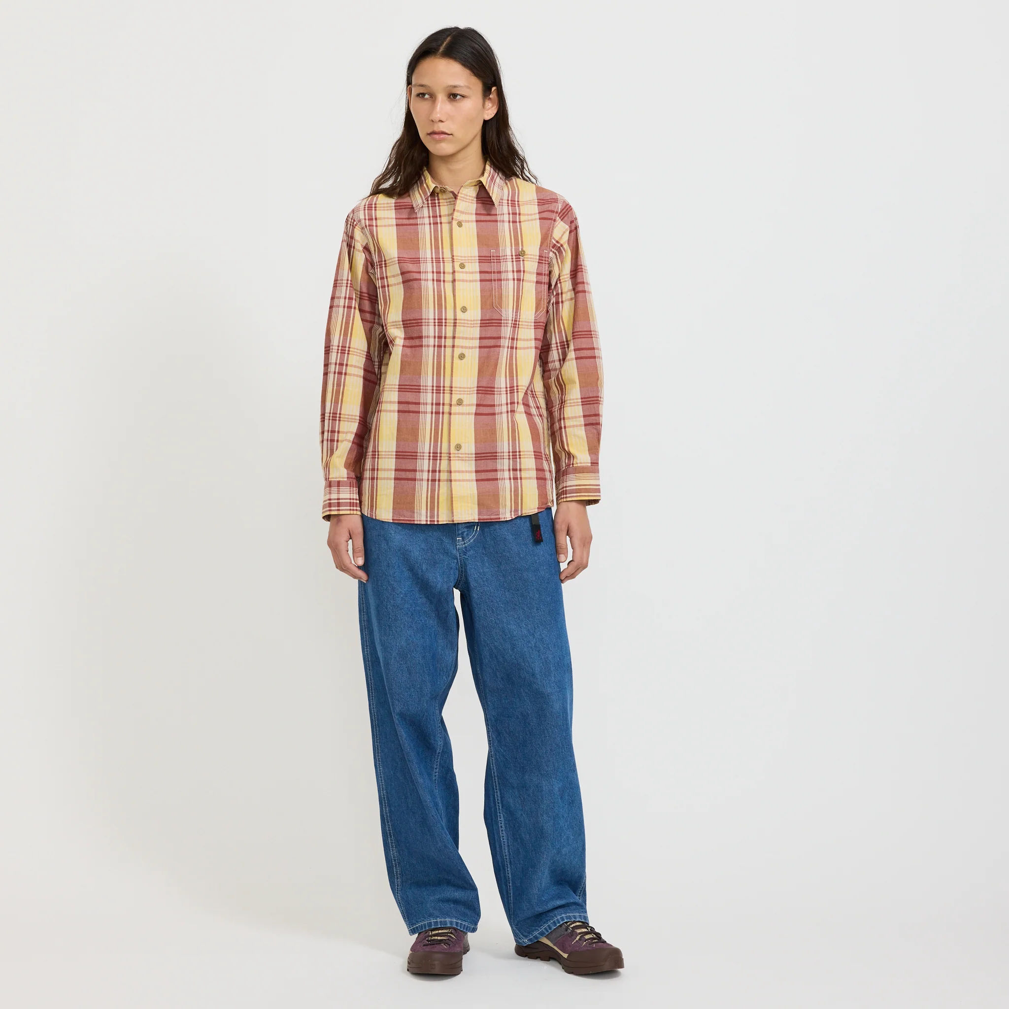 Women's Broadcloth Stance Shirt Mustard - Image 2