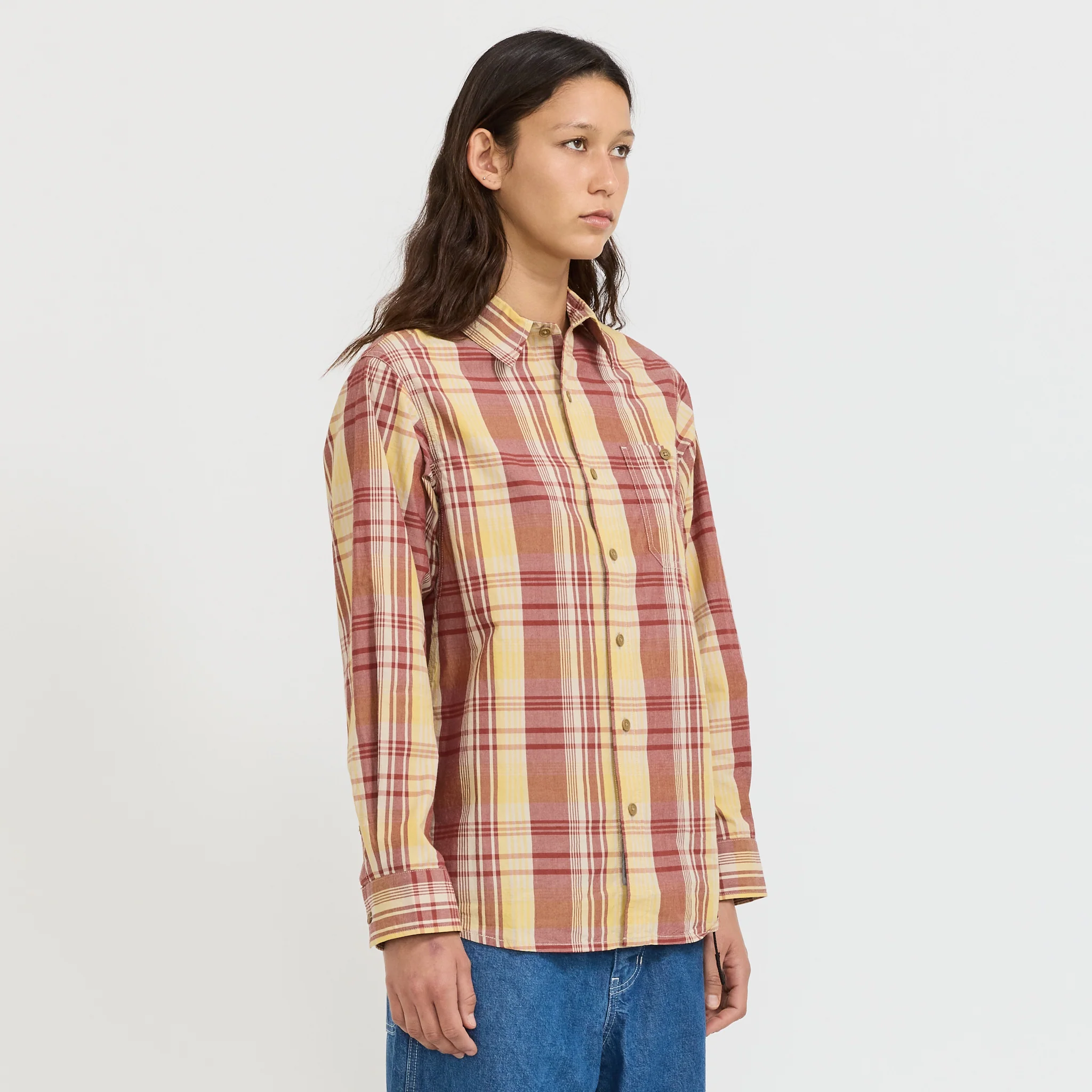 Women's Broadcloth Stance Shirt Mustard - Image 3