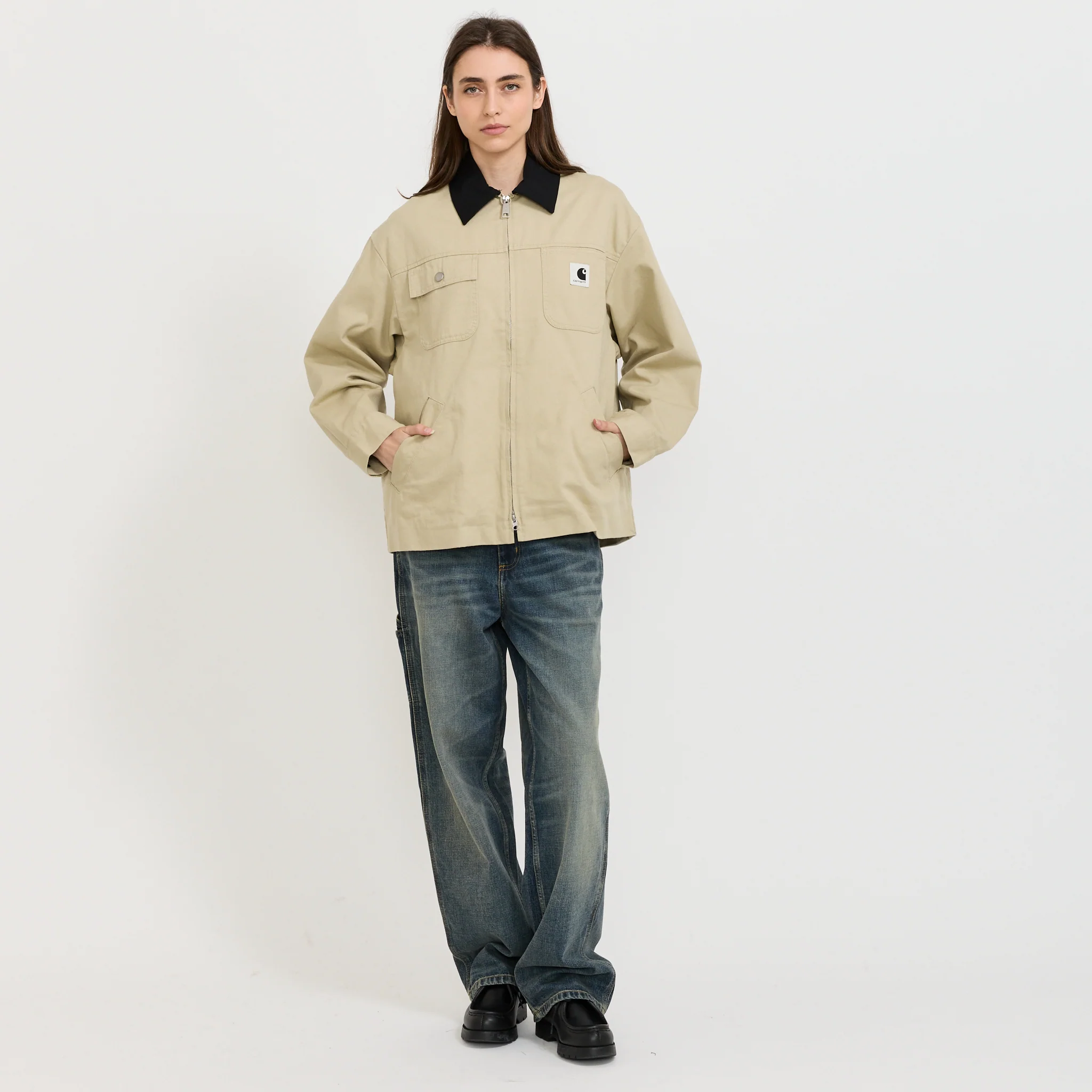 Womens Dana Jacket Barchan/Black Rinsed - Image 2
