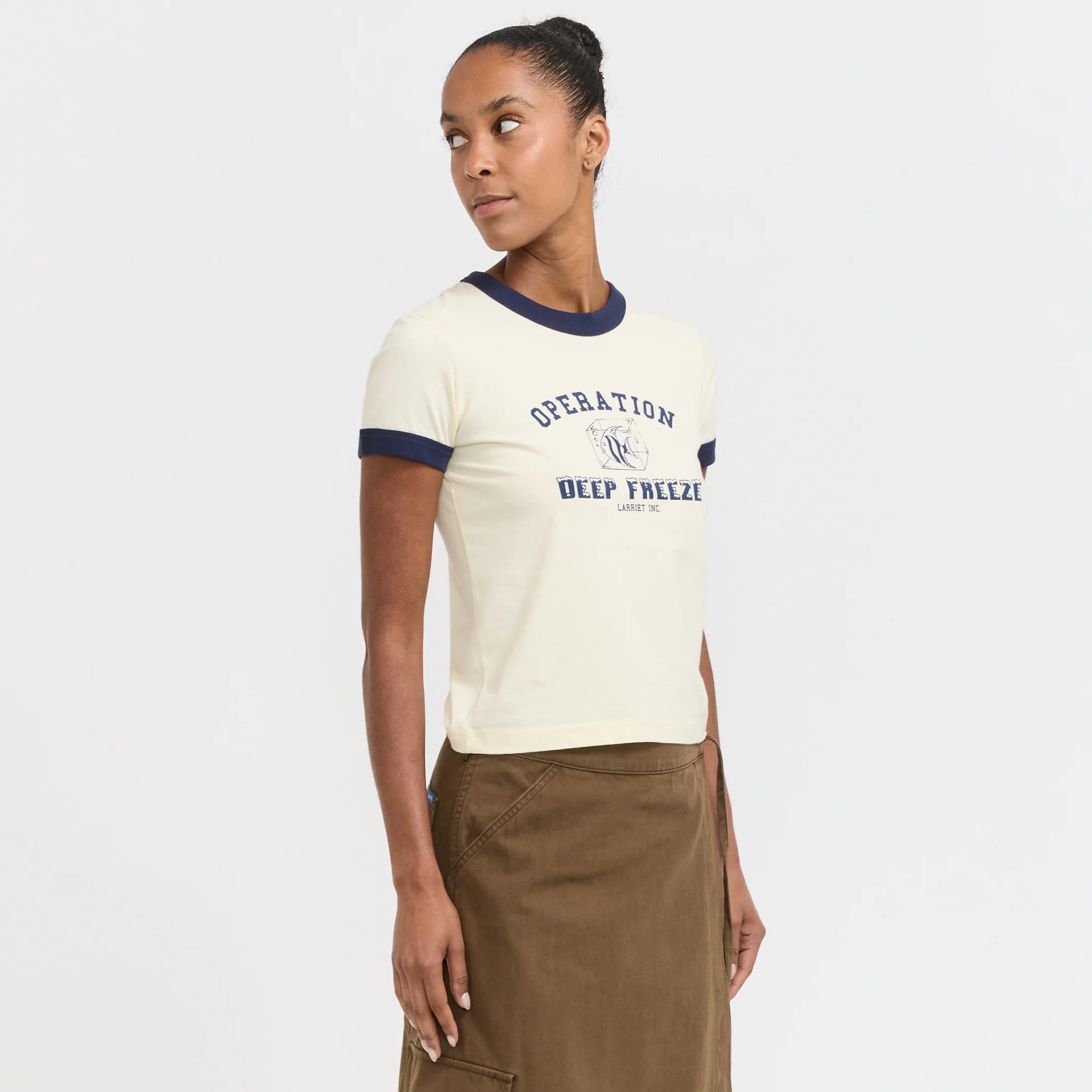 Womens Deep Freeze Tee Natural - Image 3