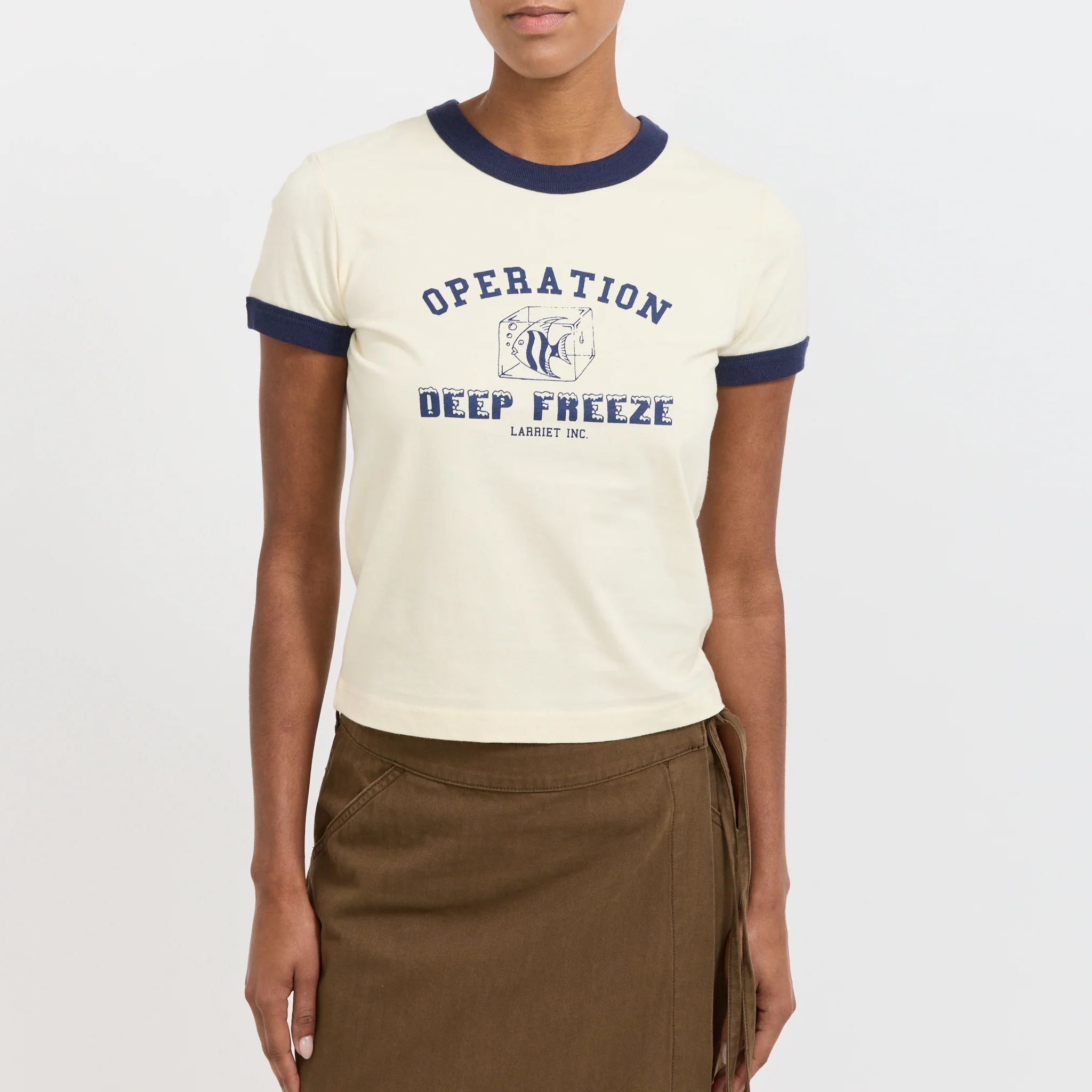 Womens Deep Freeze Tee Natural - Image 5