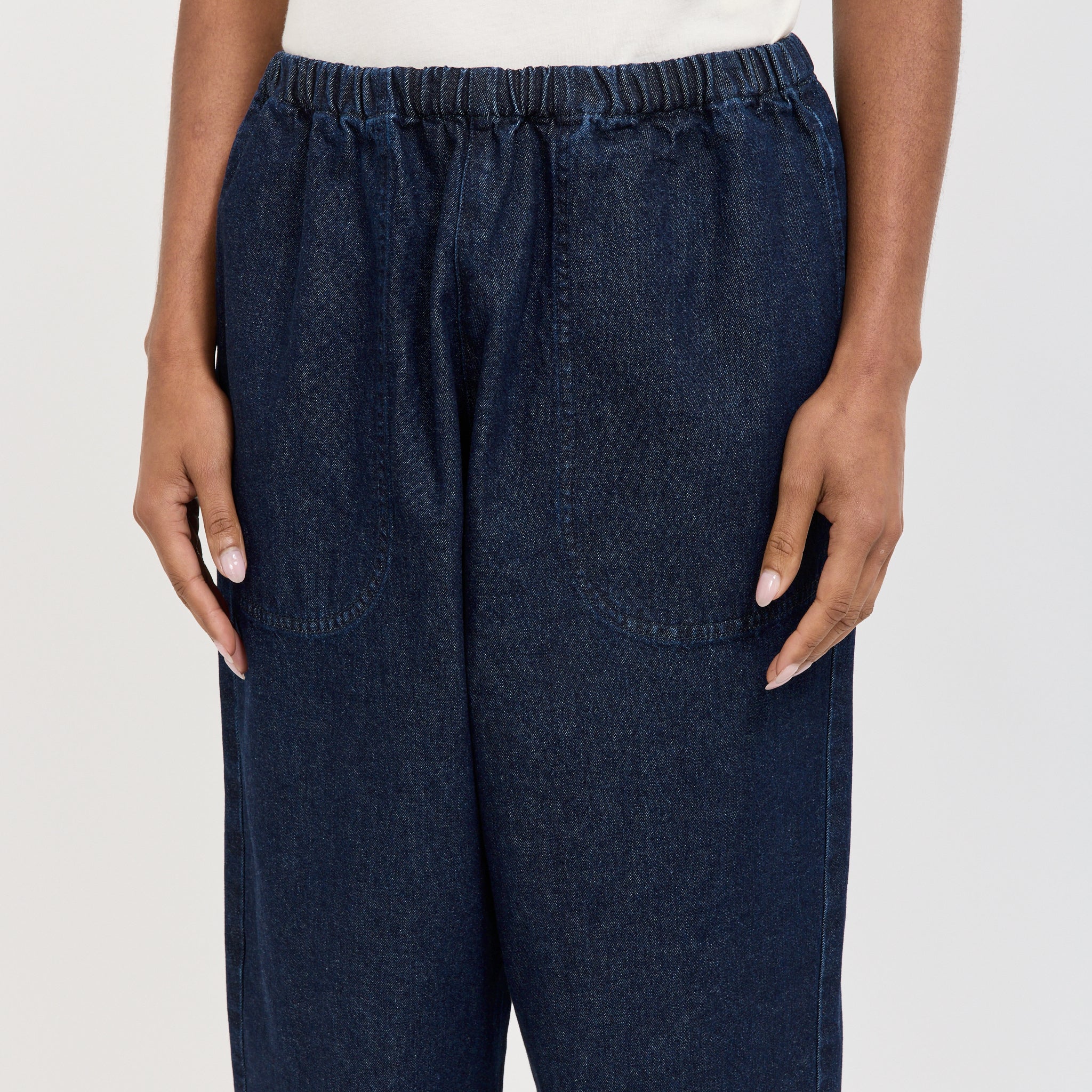 Womens Easy Pants 10oz Denim Indigo - Image 5