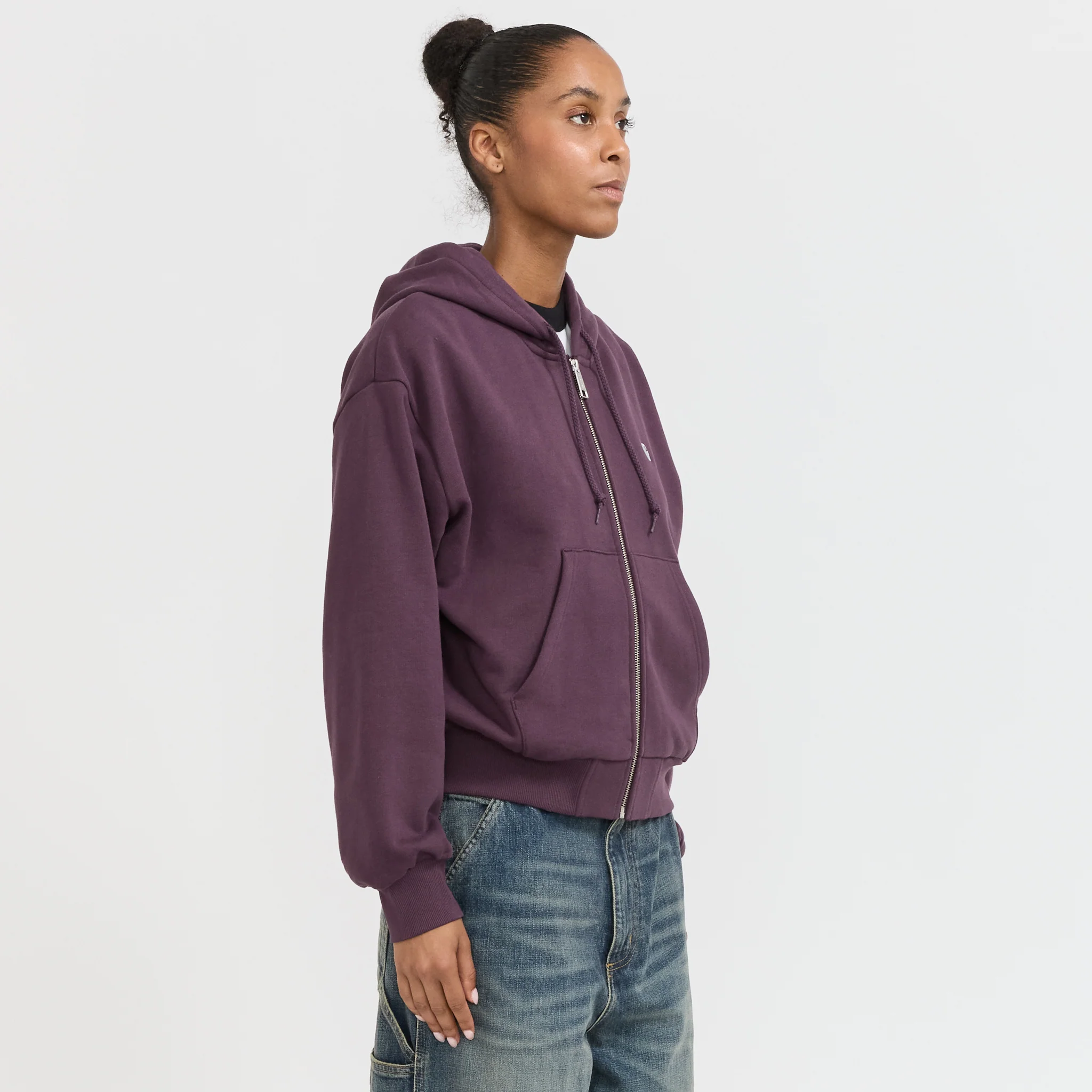 Women's Hooded Casey Jacket Cozy Purple/Silver - Image 3