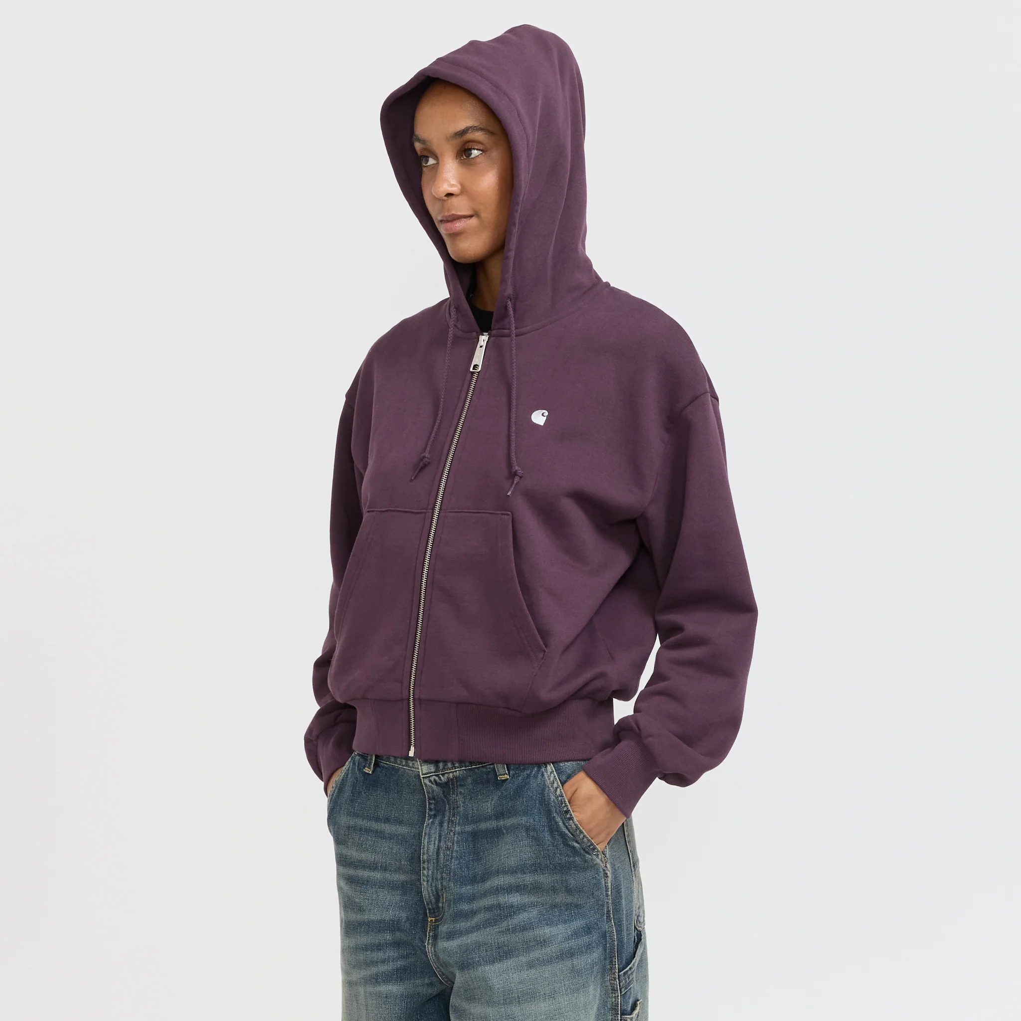 Women's Hooded Casey Jacket Cozy Purple/Silver - Image 6