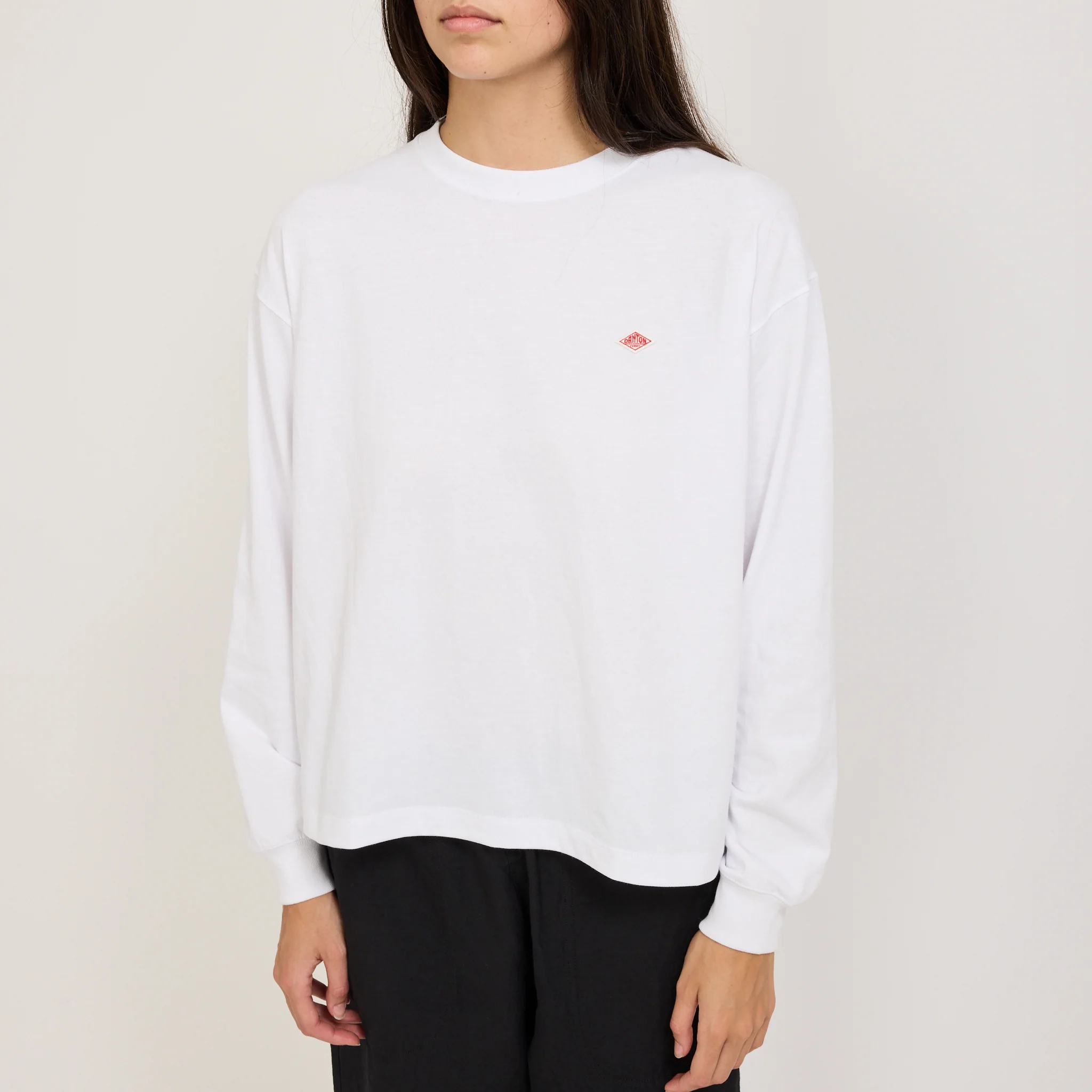 Womens Long Sleeve T-Shirt White - Image 5