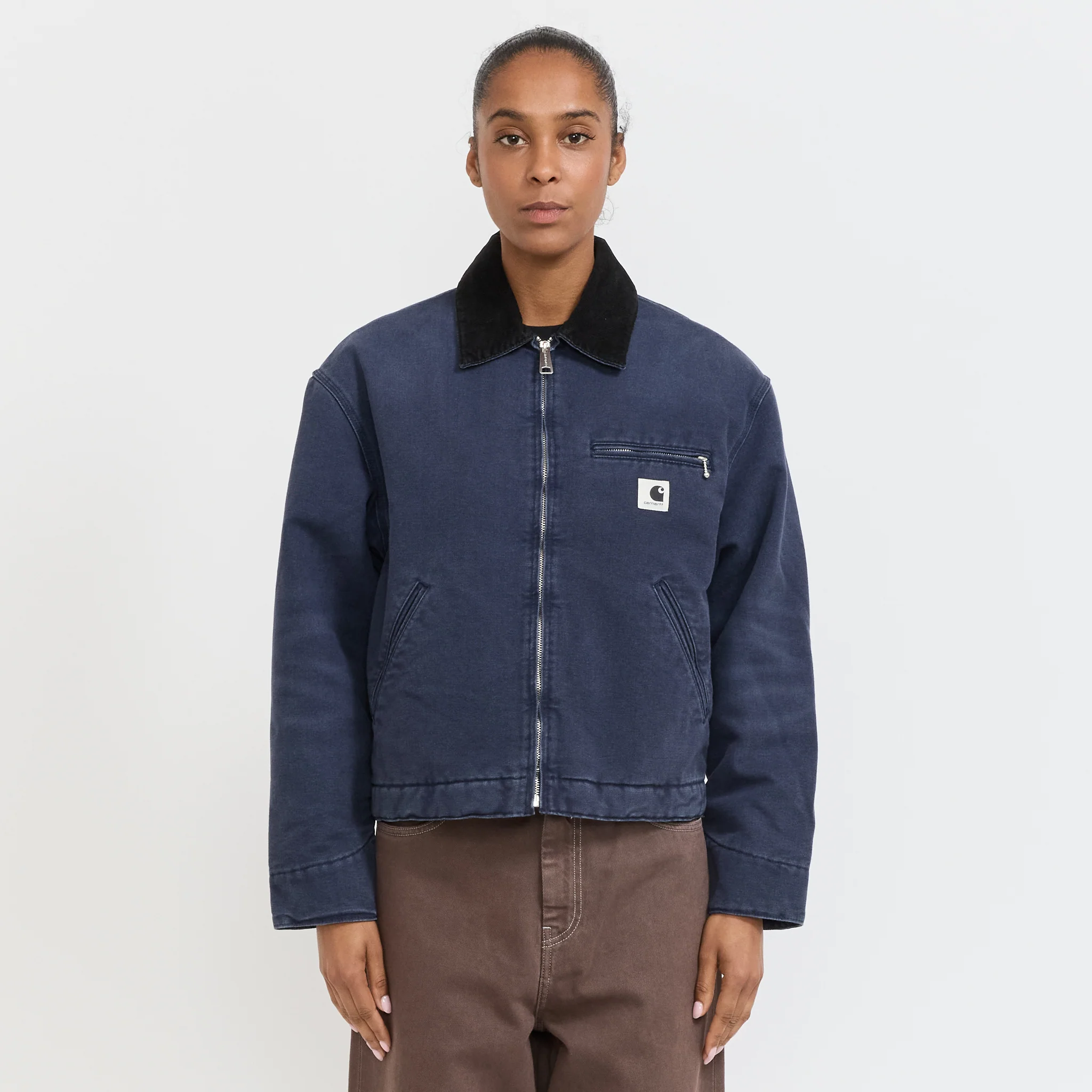 Women's OG Detroit Jacket Dark Navy/Black Stone Canvas