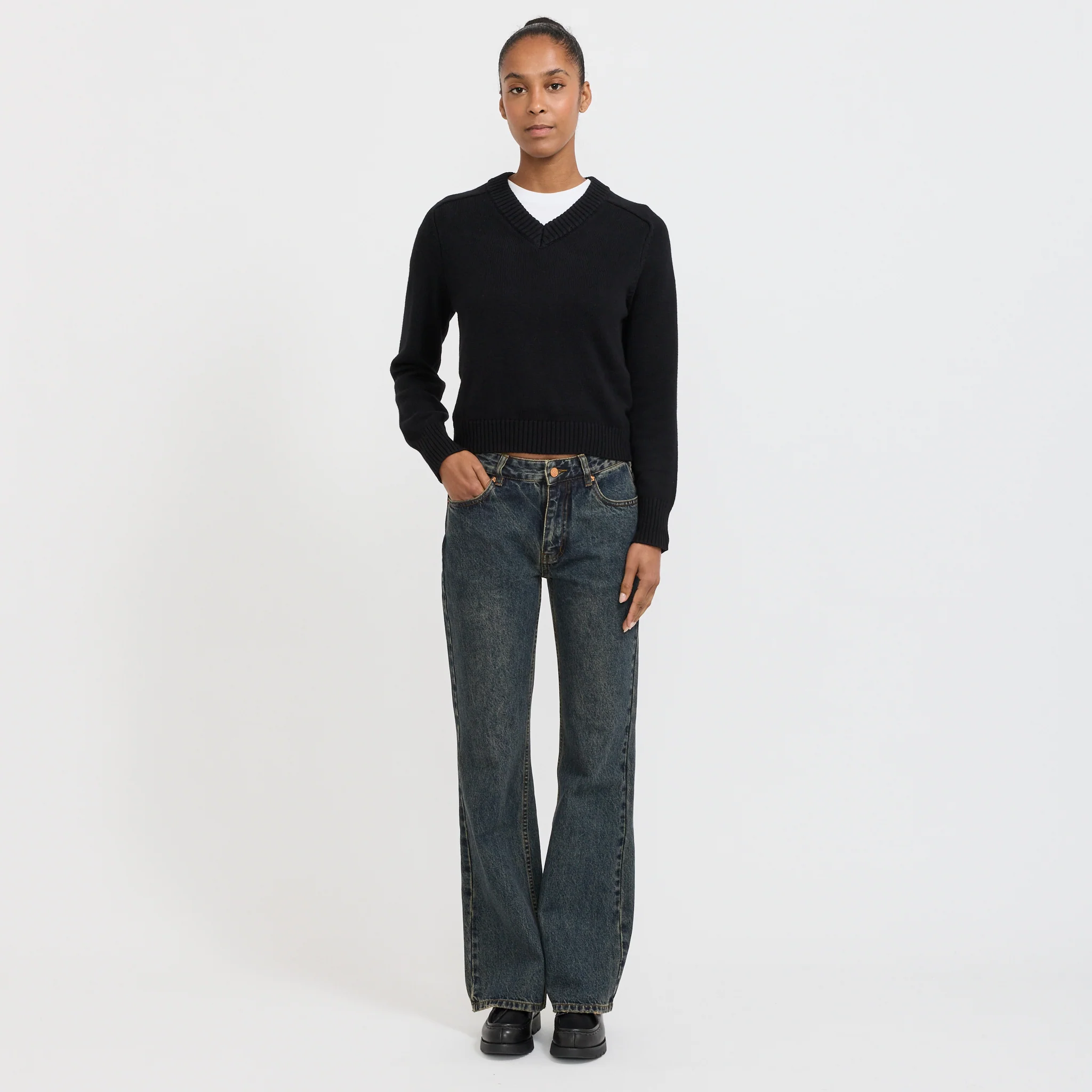 Womens Vini Jeans Dirty Indigo - Image 7