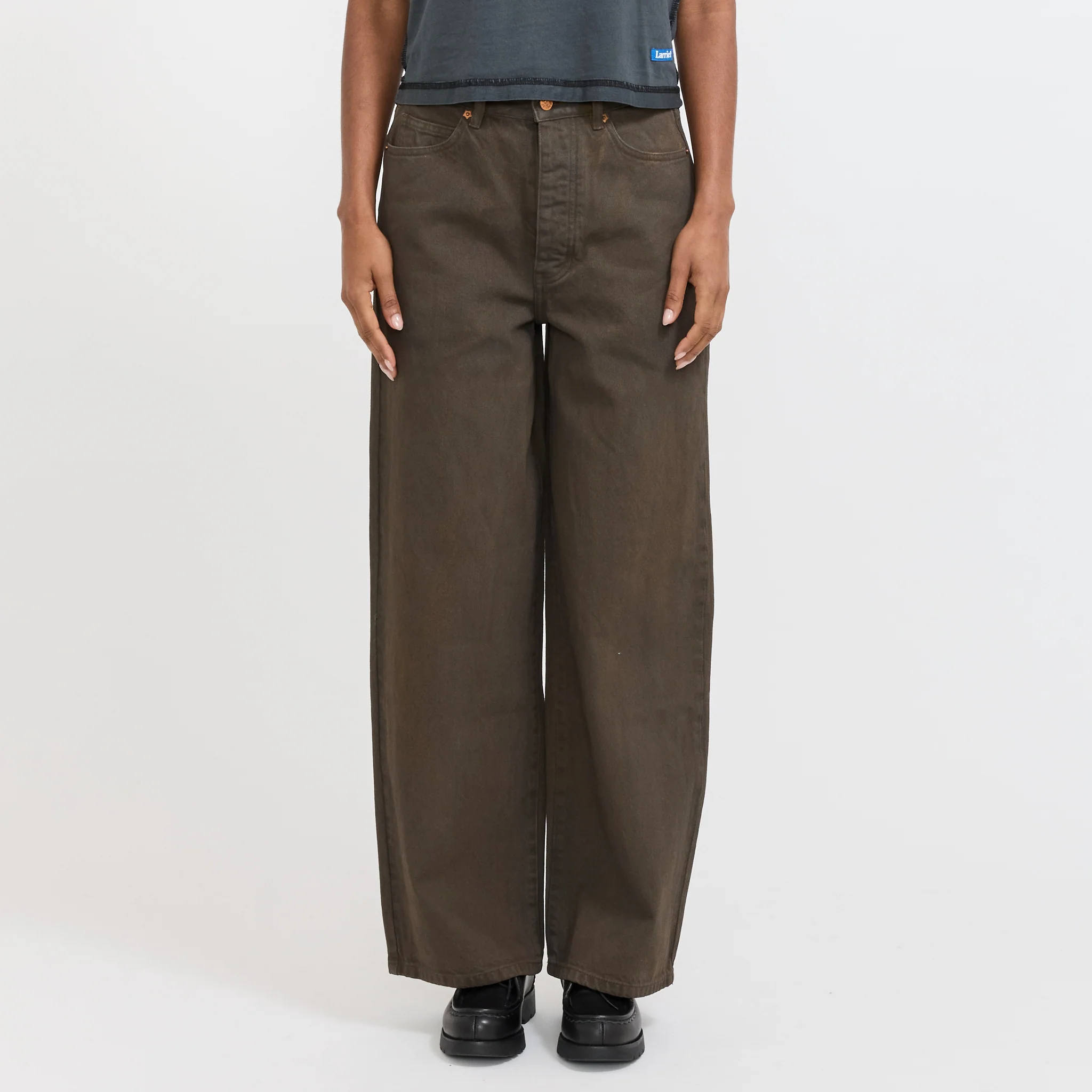 Womens Wale Jeans Mud Wash