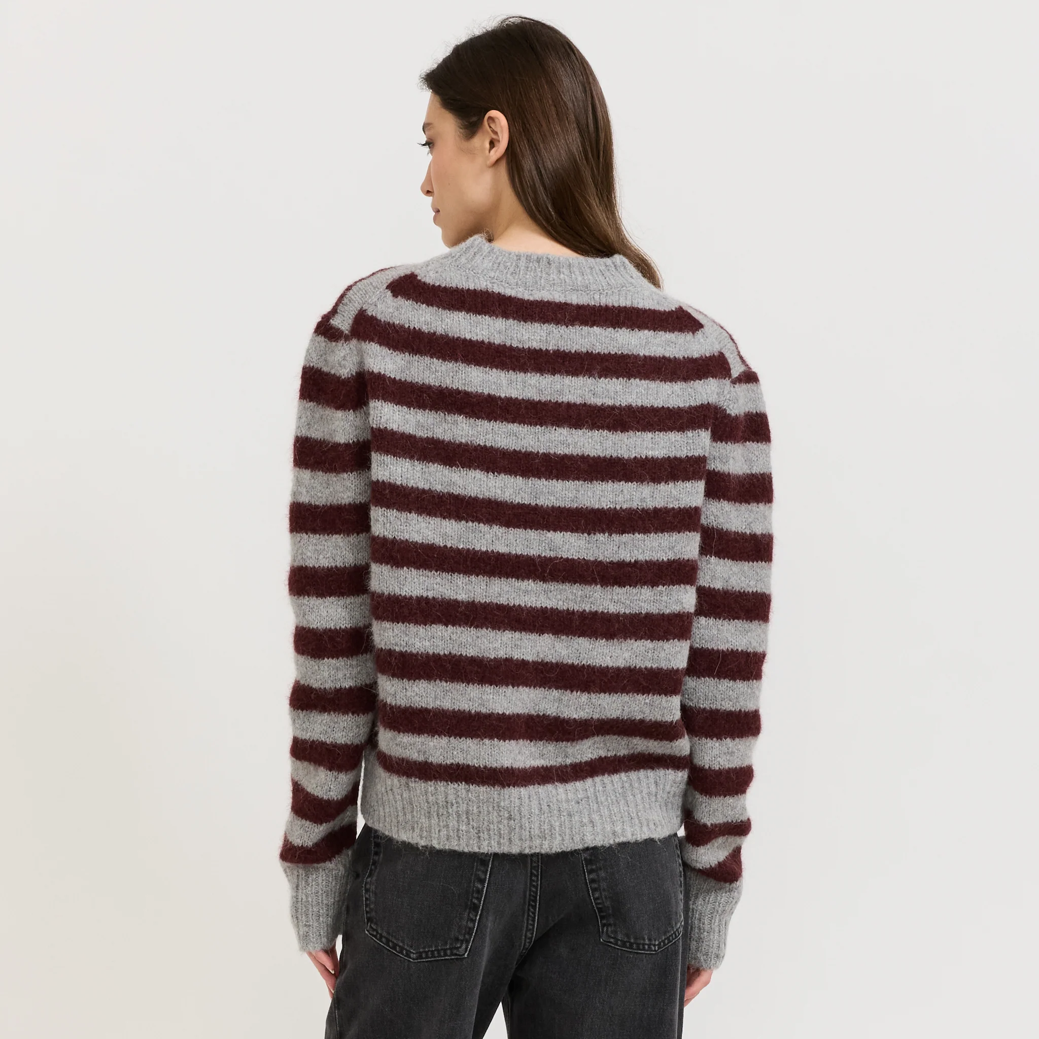 Wool Stripe Alpaca Knit Partridge - Image 4