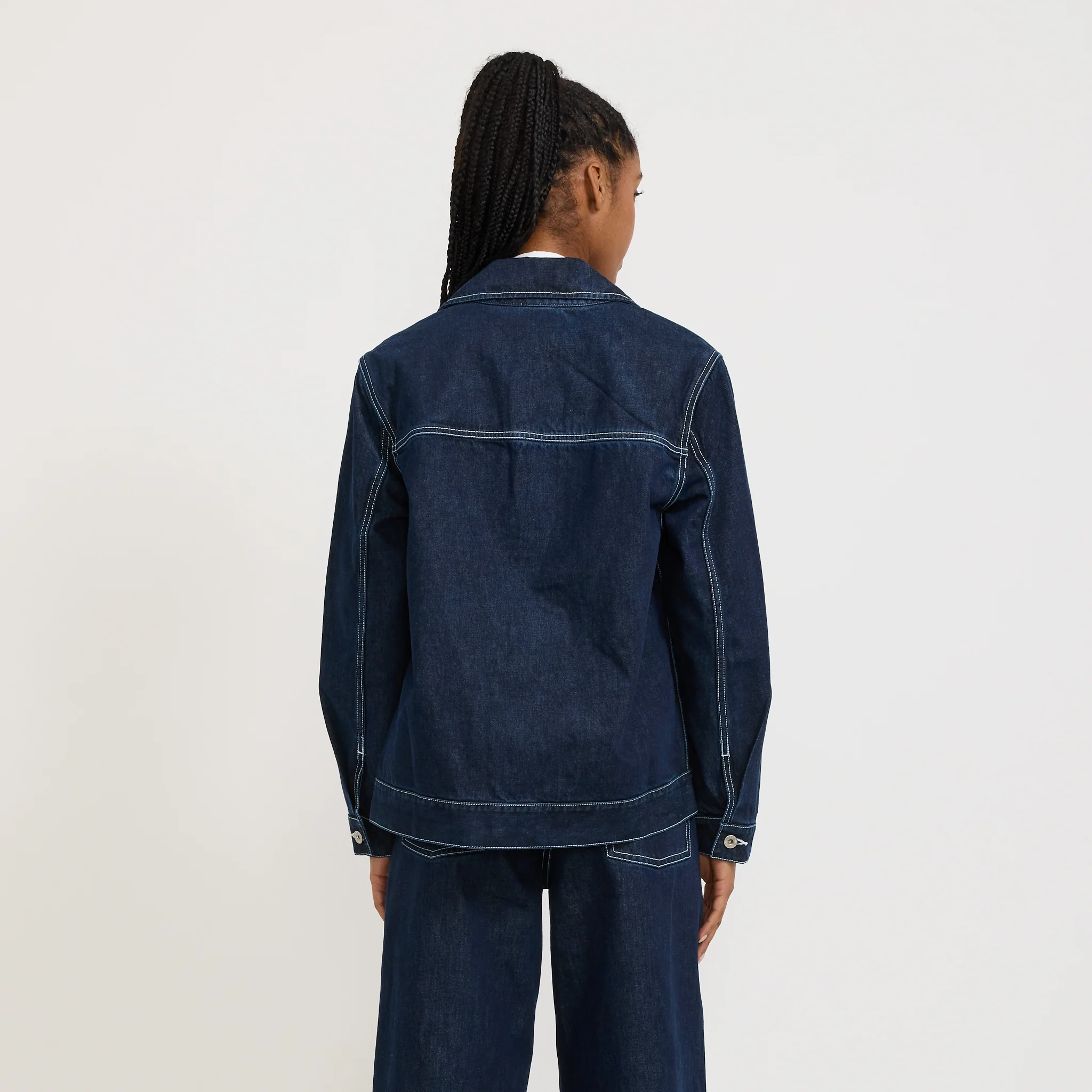 Worker Jacket Indigo Denim - Image 4