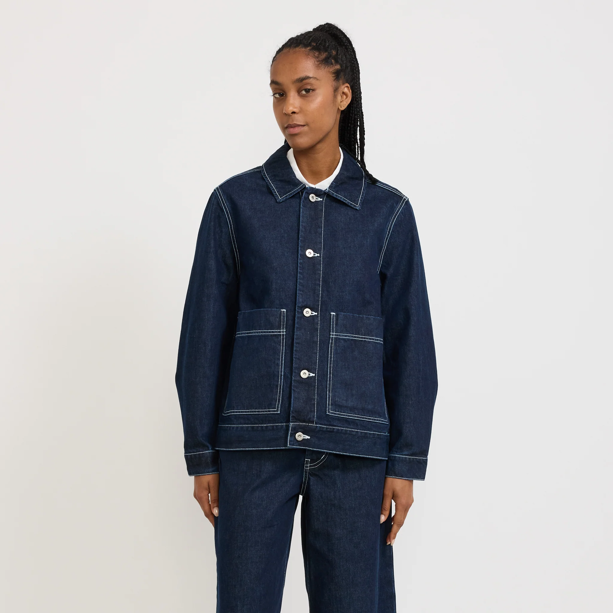 Worker Jacket Indigo Denim - Image 5