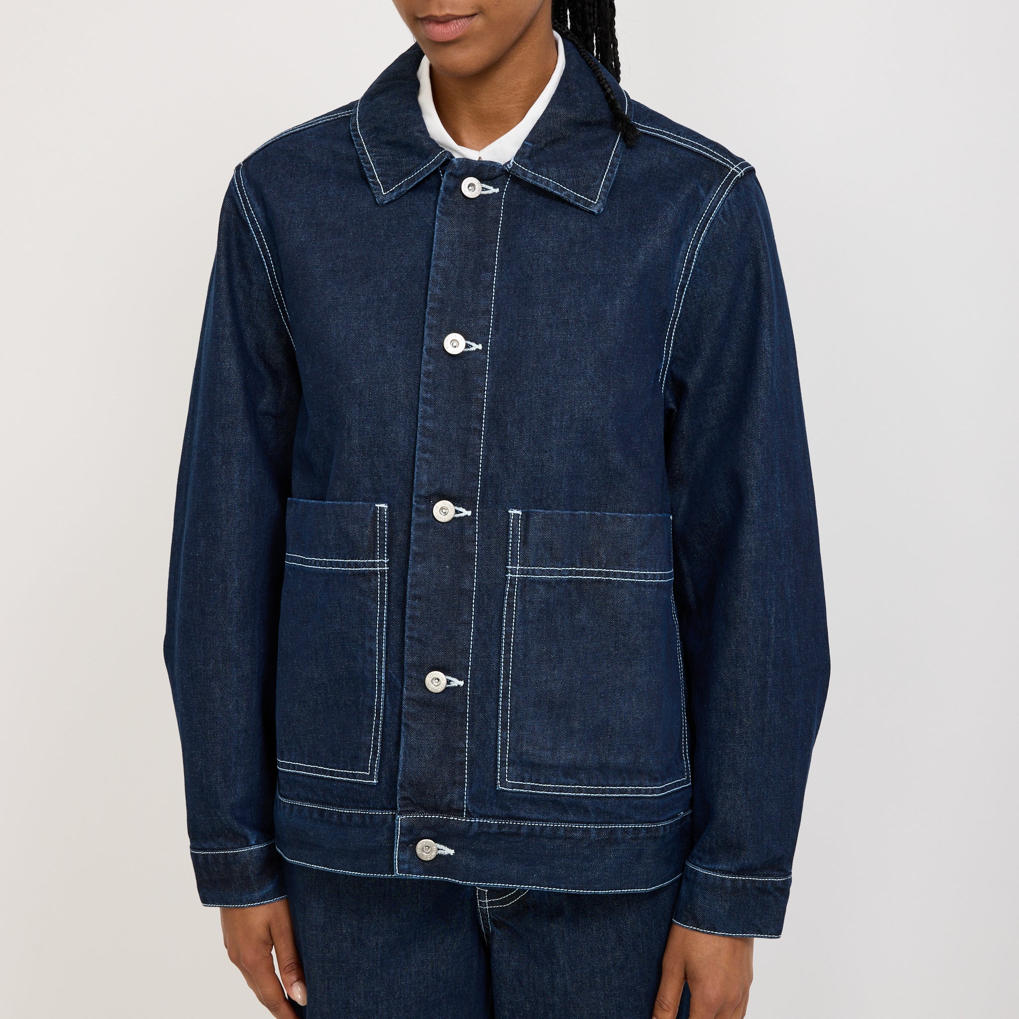 Worker Jacket Indigo Denim - Image 6