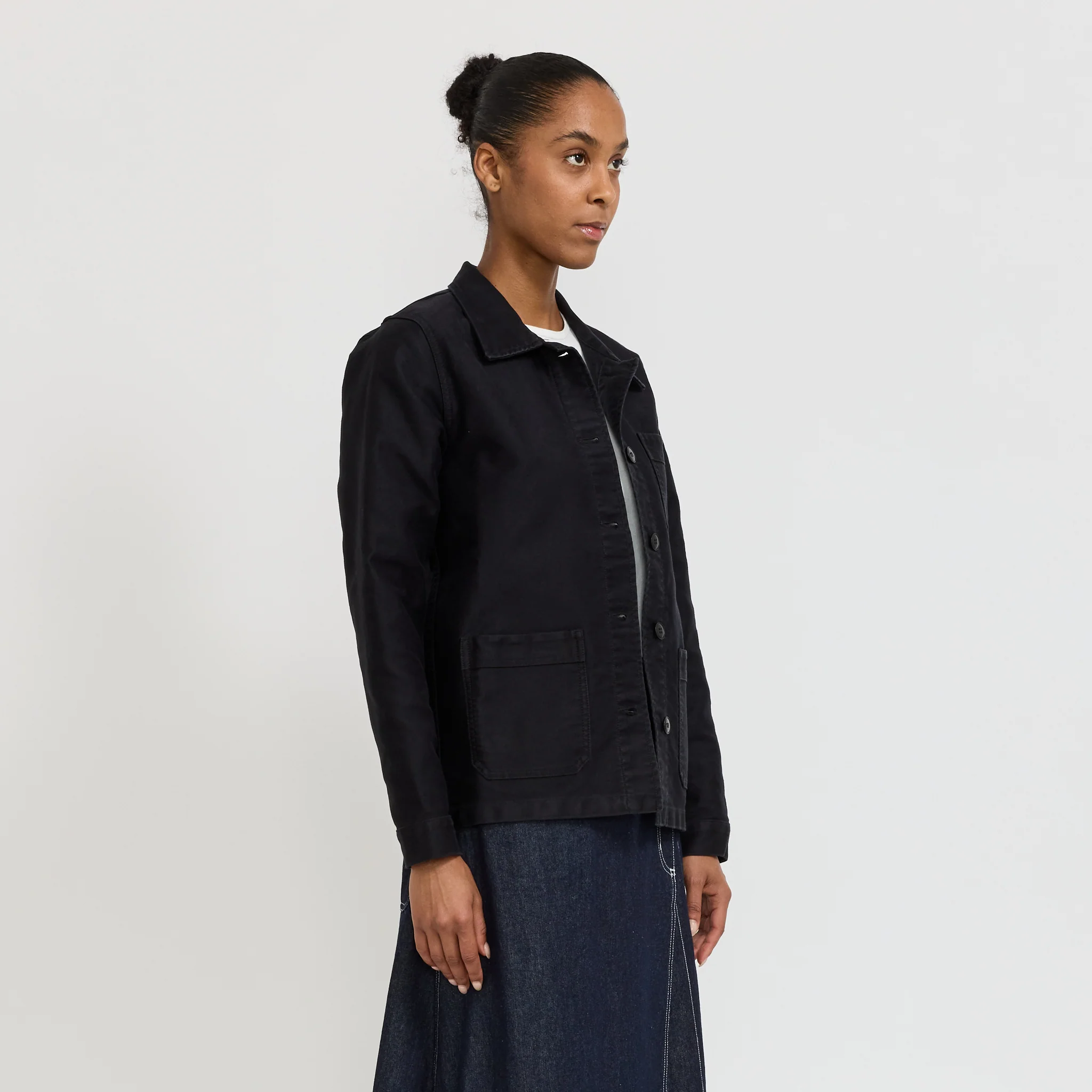 W's Genuine Work Jacket Black - Image 3