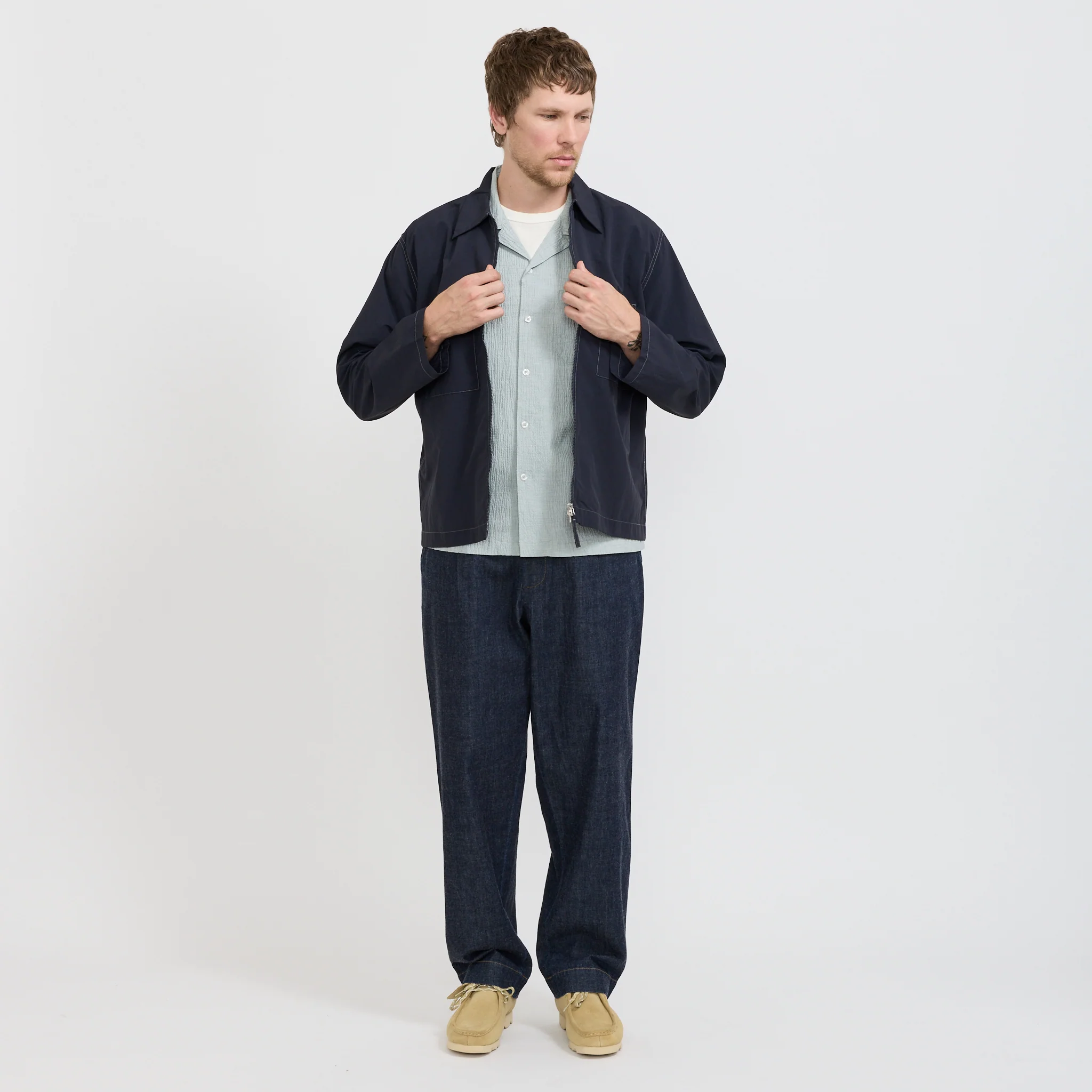 Zip Too Shirt Navy - Image 9
